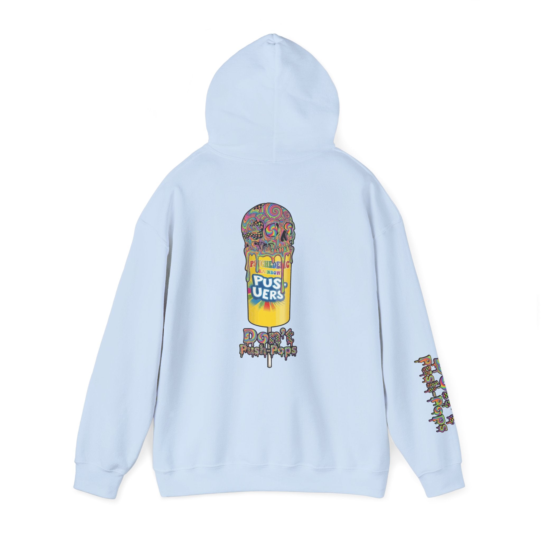 Skullcream-Don’t Push-Pops Hoodie | Dripping Skull Graphic