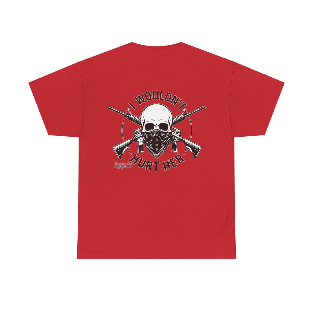 Protective Dad Assault Rifles T-Shirt | Here’s Your Warning