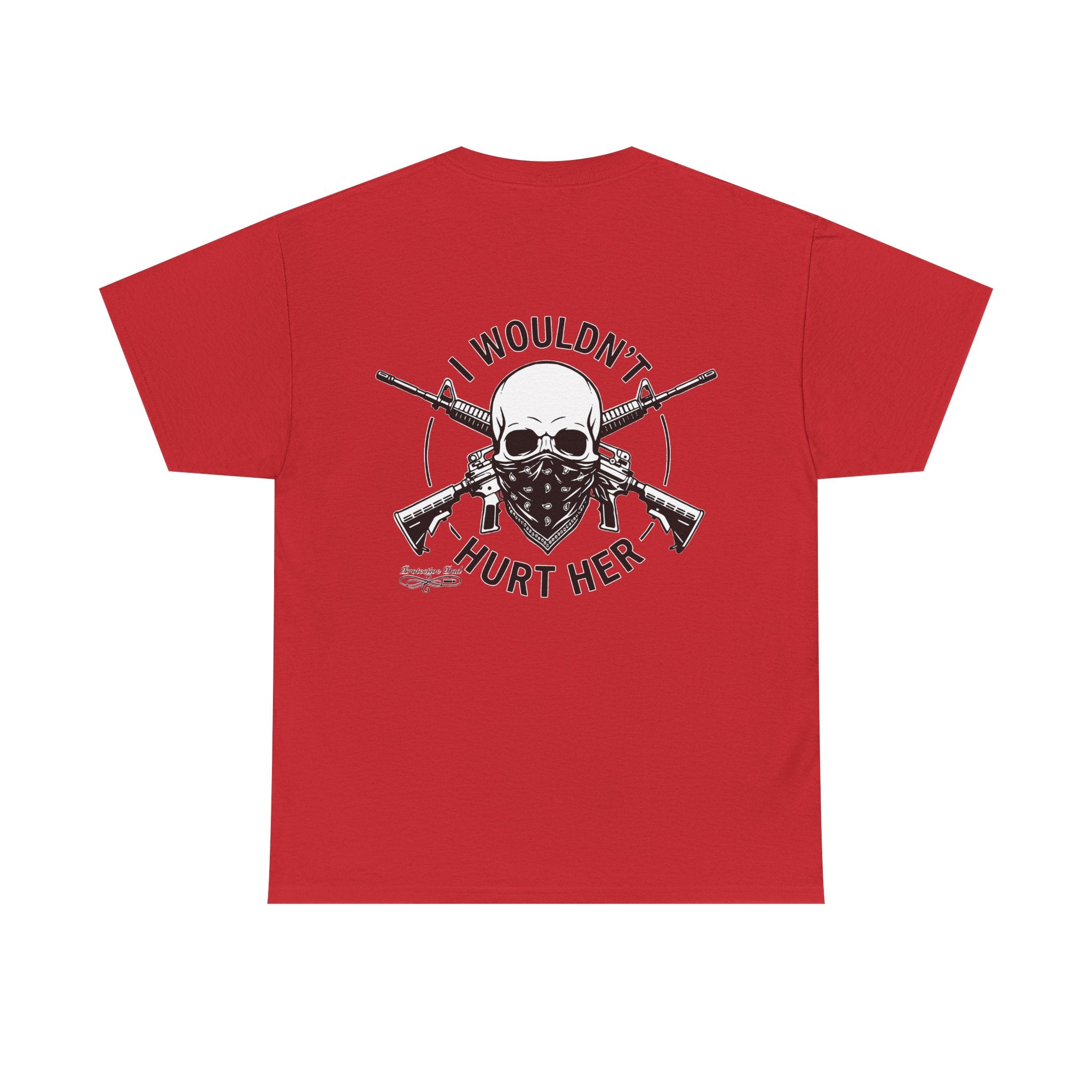 Protective Dad Assault Rifles T-Shirt | Here’s Your Warning