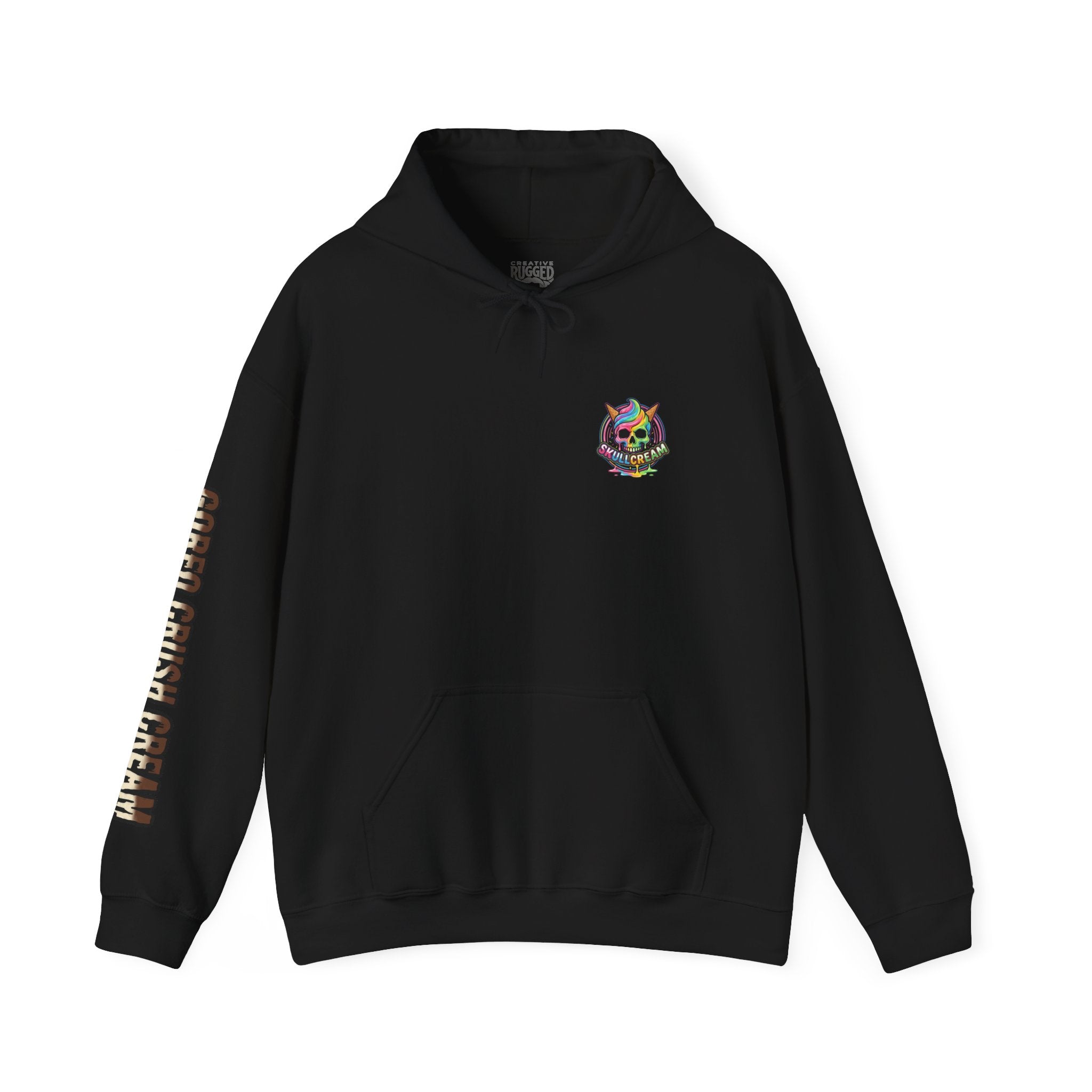 Skullcream-Goreo Crush Cream Hoodie | Dripping Skull Graphic