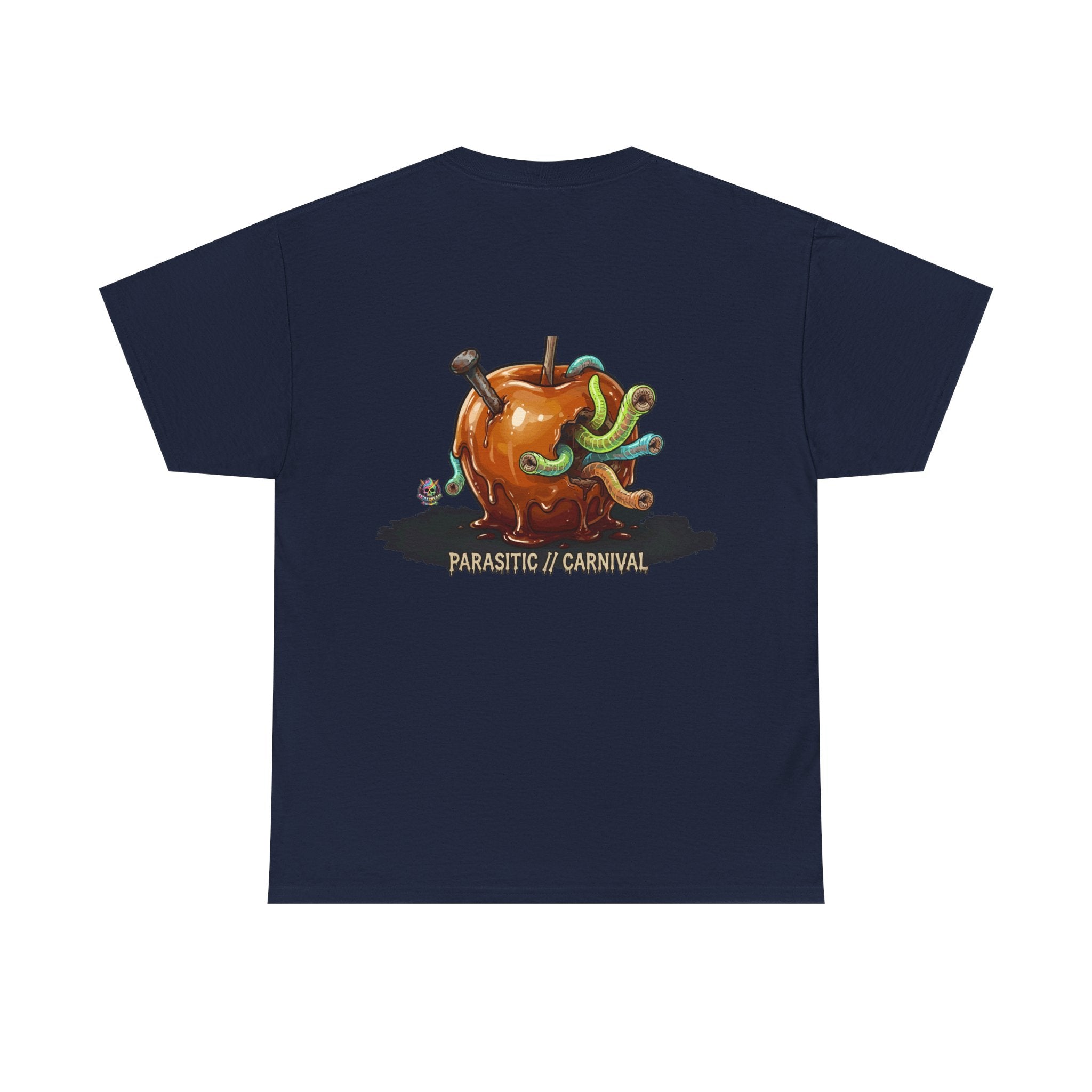 Skullcream Carnival Caramel Apple - Spooky Candy Apple Graphic T-Shirt