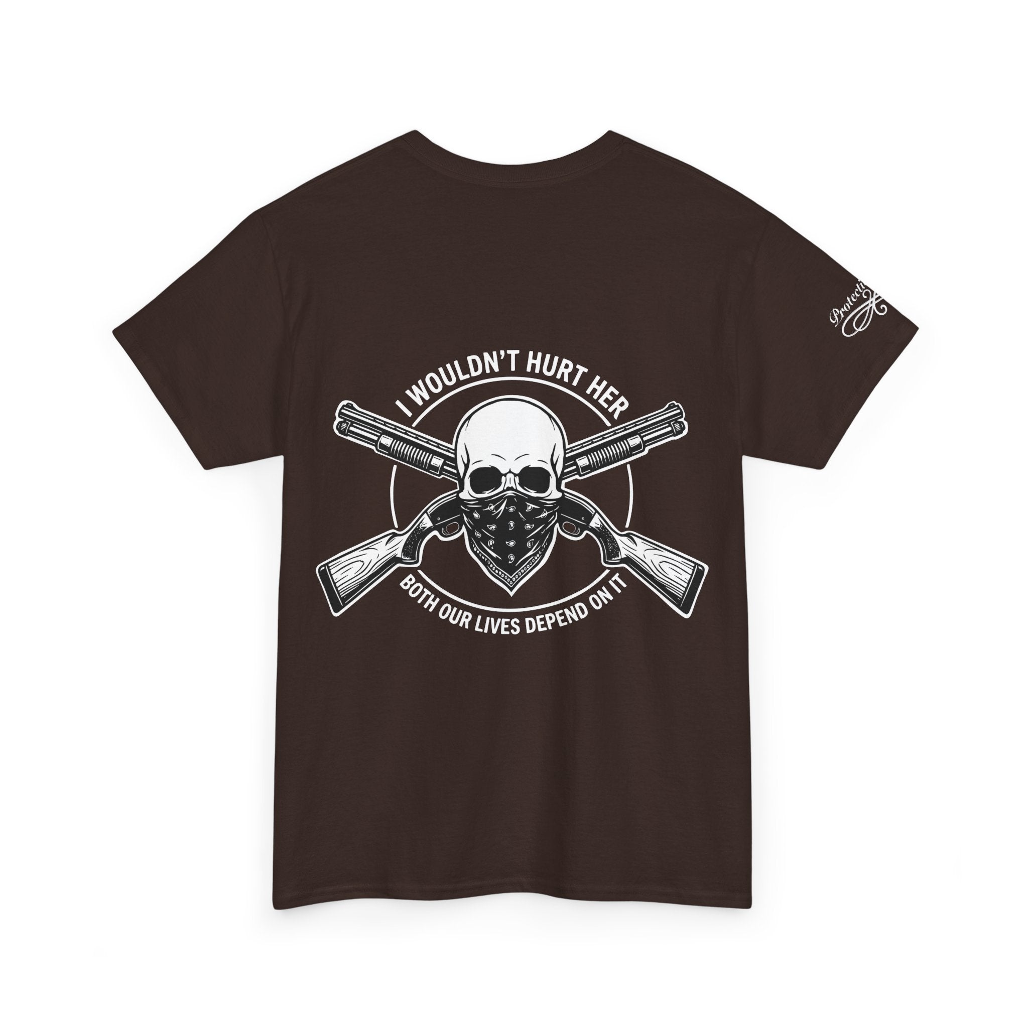 Protective Dad-Shotguns T-Shirt | Here’s Your Warning | White Font