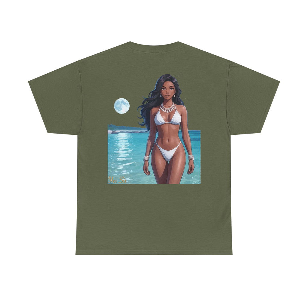 Under the Moon Light Yes Sir T-Shirt | Parental Advisory  for the Bearded