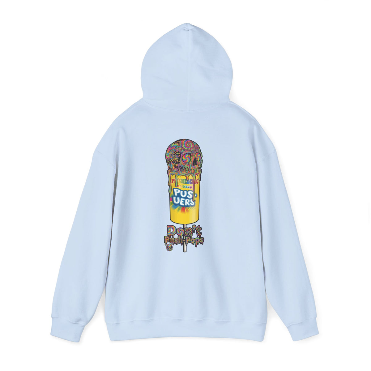 Skullcream-Don’t Push-Pops Hoodie | Dripping Skull Graphic