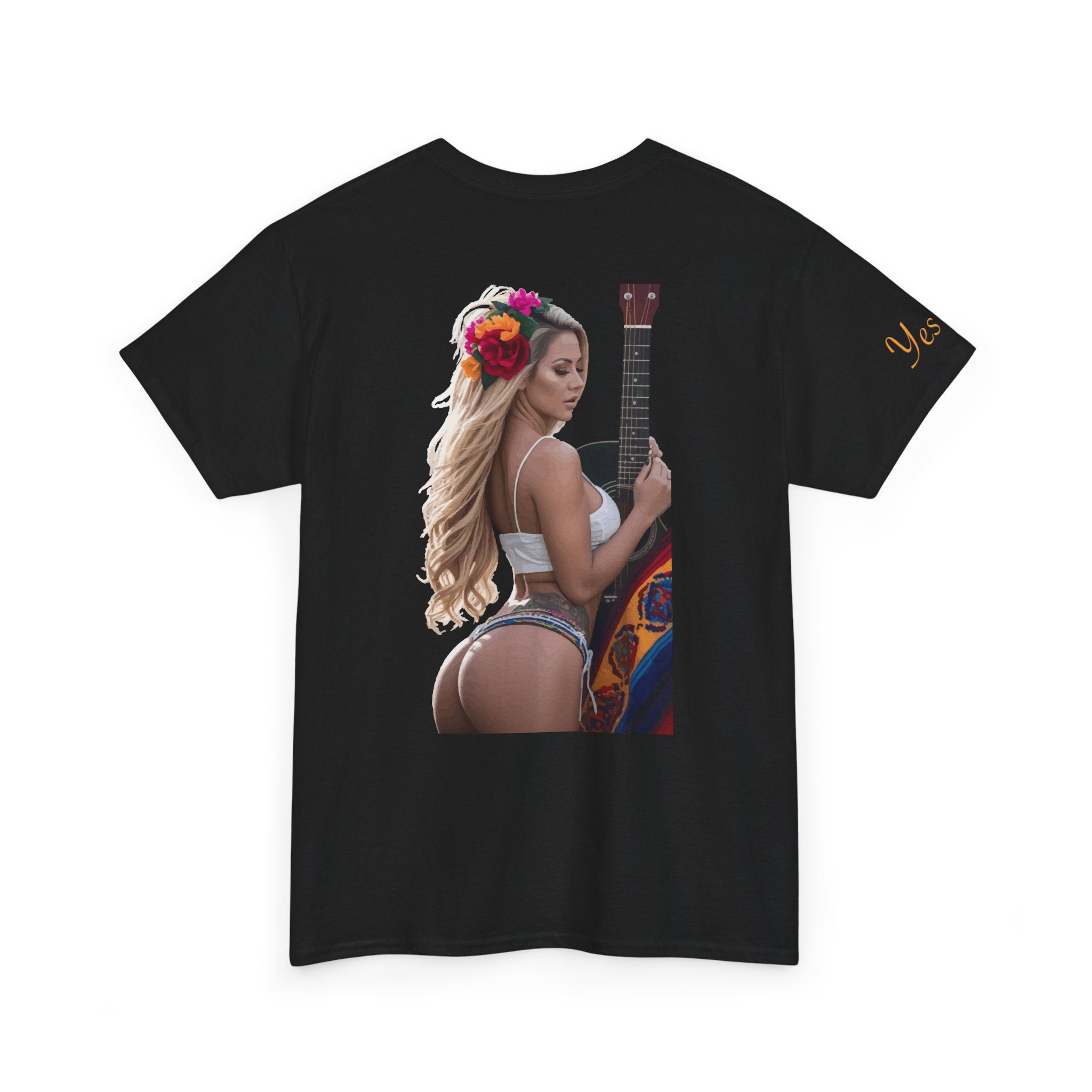 Pretty Flowers-Yes Sir T-Shirt | Parental Advisory  for the Bearded