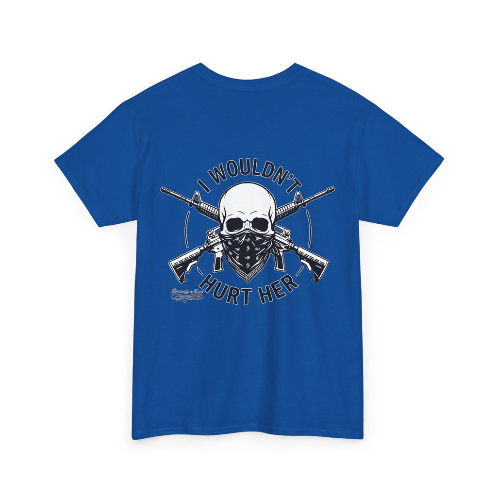 Protective Dad Assault Rifles T-Shirt | Here’s Your Warning