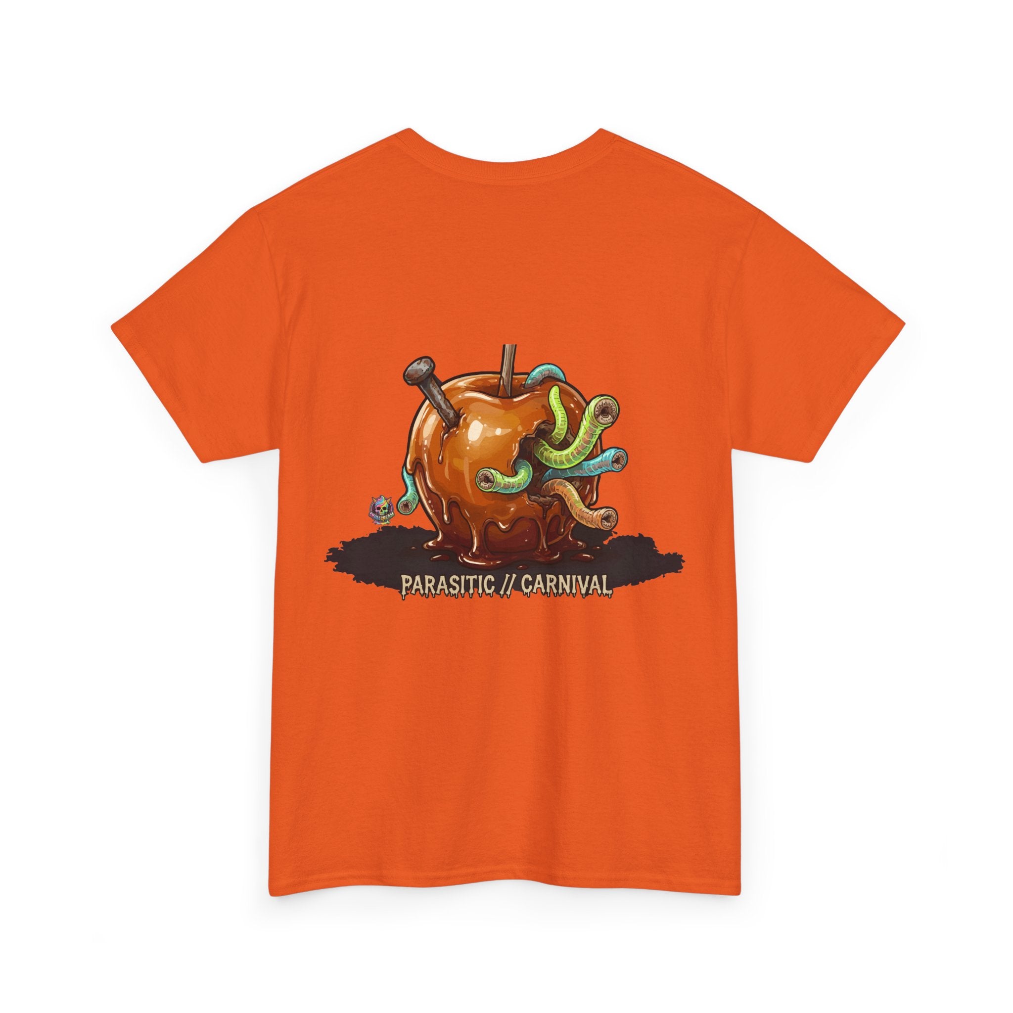 Skullcream Carnival Caramel Apple - Spooky Candy Apple Graphic T-Shirt