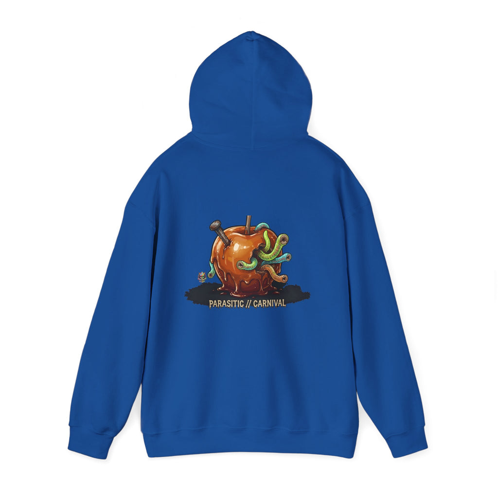 Skullcream Creepy Candy Apple Hoodie — 'Parasitic Carnival' Graphic Pullover
