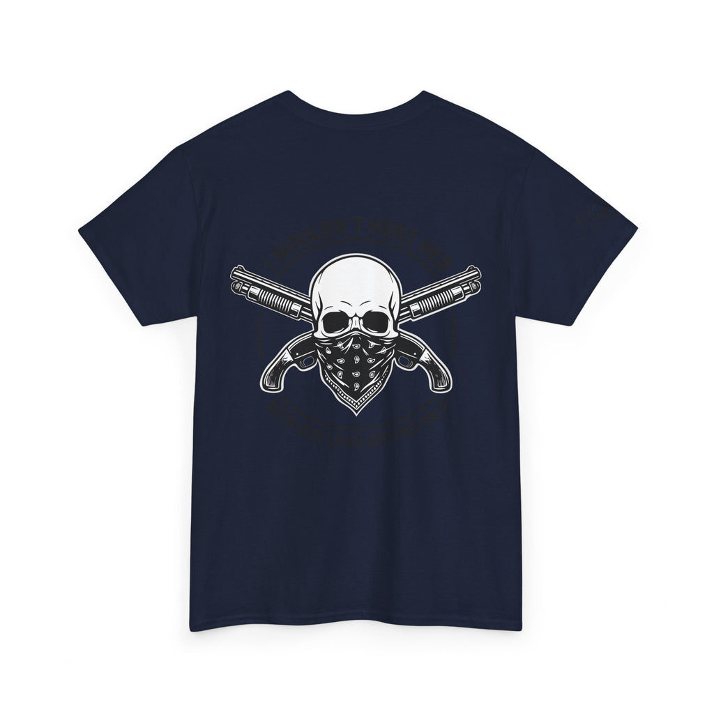 Protective Dad Sawed Off Shotguns T-Shirt | Here’s Your Warning
