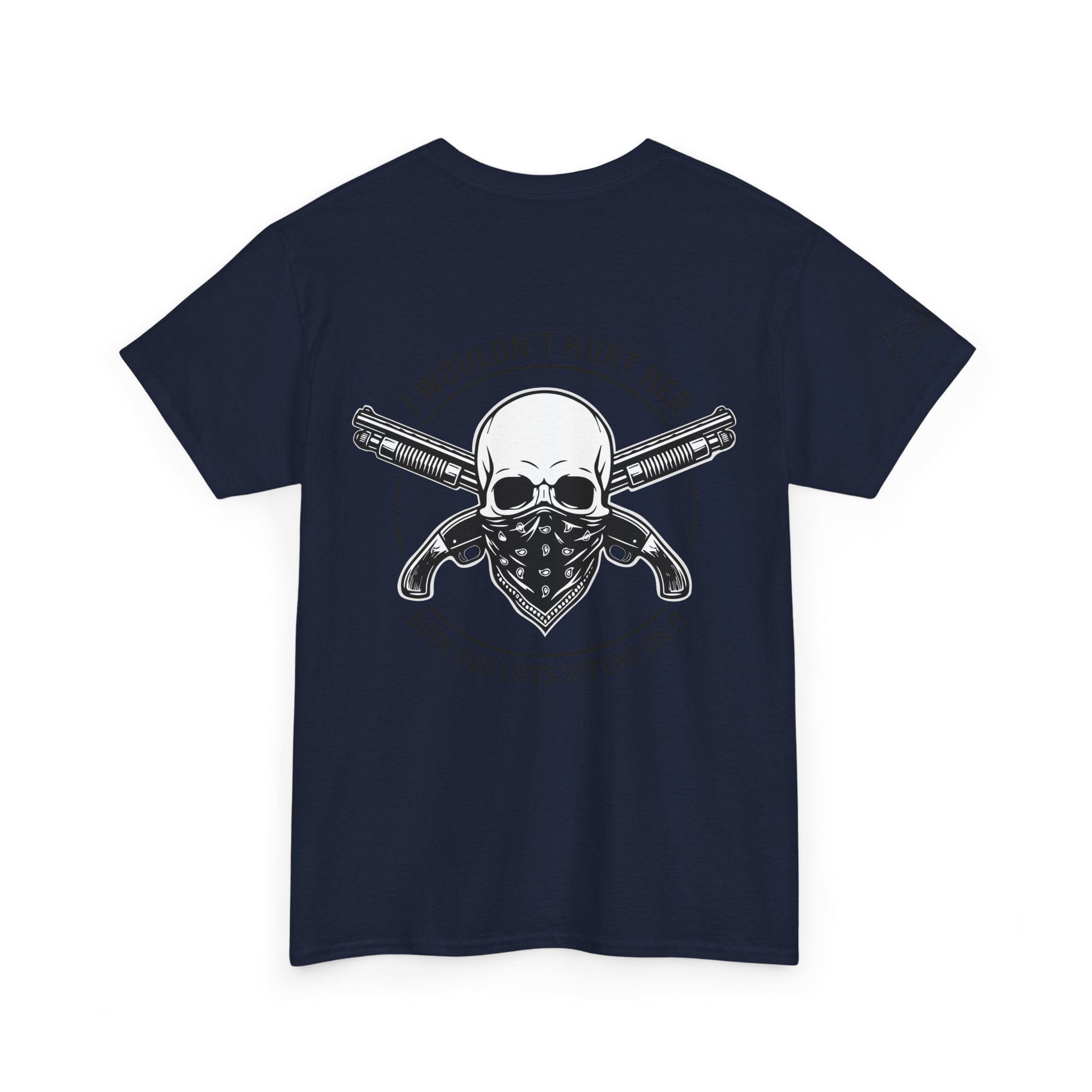 Protective Dad Sawed Off Shotguns T-Shirt | Here’s Your Warning