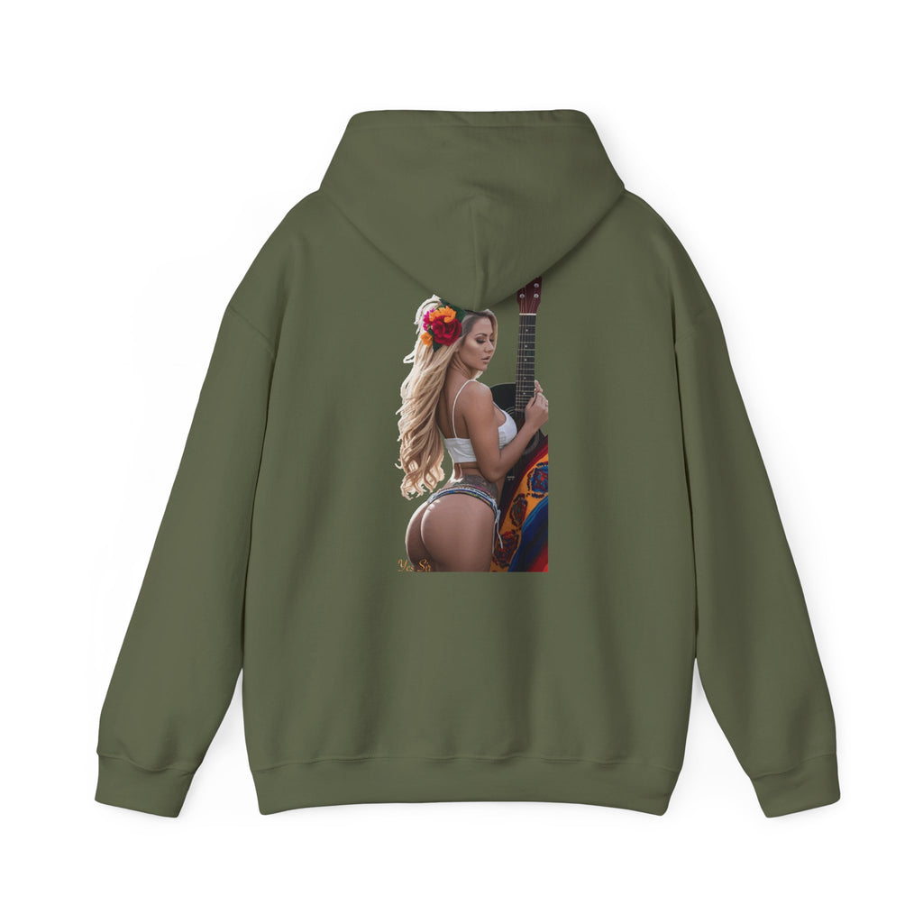 Pretty Flowers Yes Sir Hoodie | Parental Advisory  for the Bearded