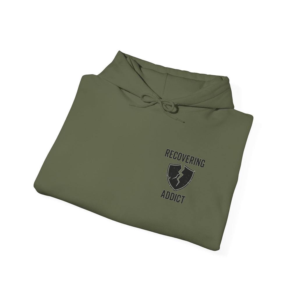 Addicted | Yes Sir Hoodie | Recovering Addict Graphic Hoodie