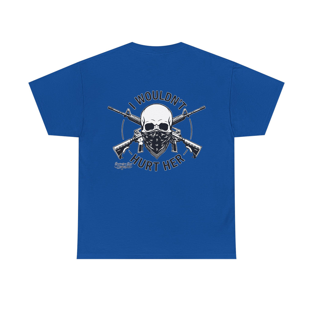 Protective Dad Assault Rifles T-Shirt | Here’s Your Warning