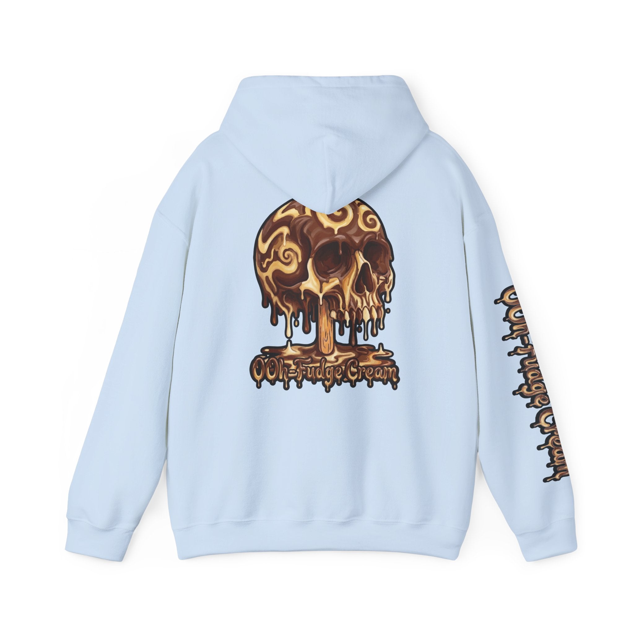 Skullcream-Ooh-Fudge Cream Hoodie | Dripping Skull Graphic