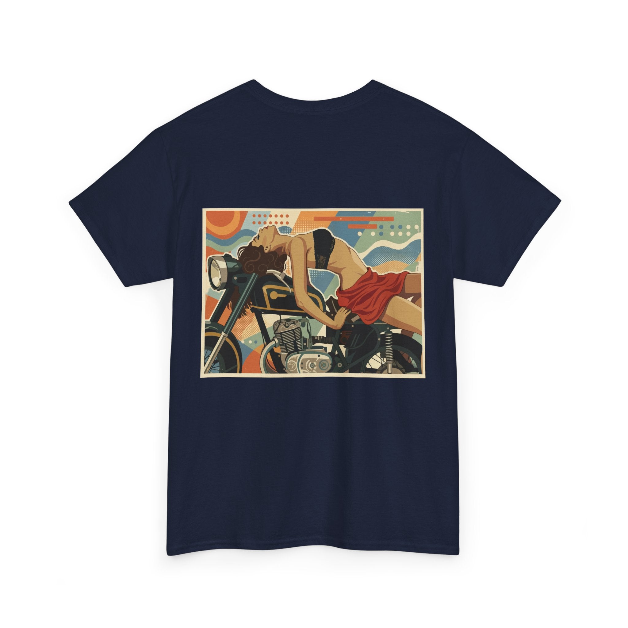 Yes Sir-Pin Up Biker T-Shirt | Parental Advisory  for the Bearded