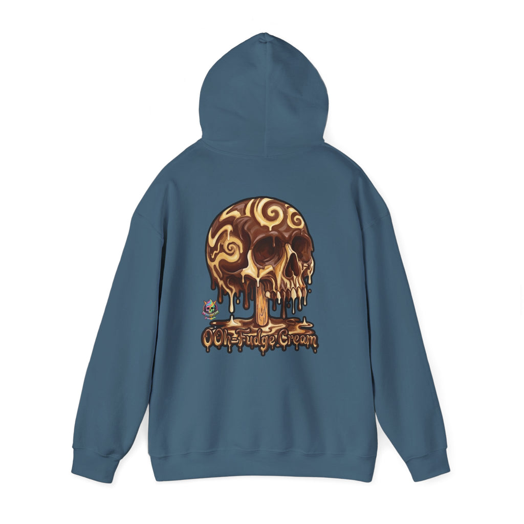 Skullcream-Ooh-Fudge Cream Hoodie | Dripping Skull Graphic