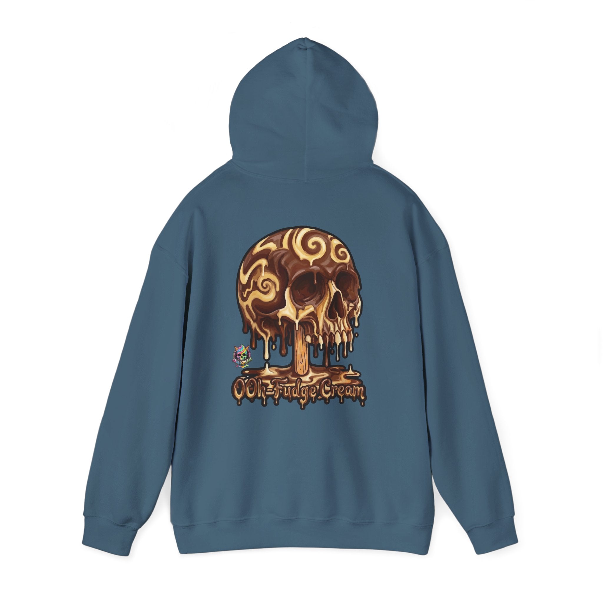 Skullcream-Ooh-Fudge Cream Hoodie | Dripping Skull Graphic