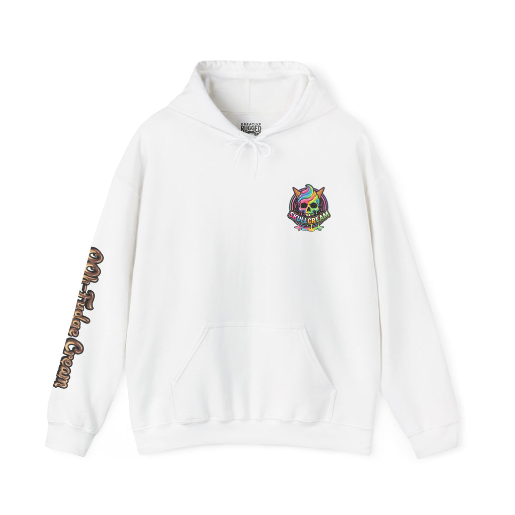 Skullcream-Ooh-Fudge Cream Hoodie | Dripping Skull Graphic
