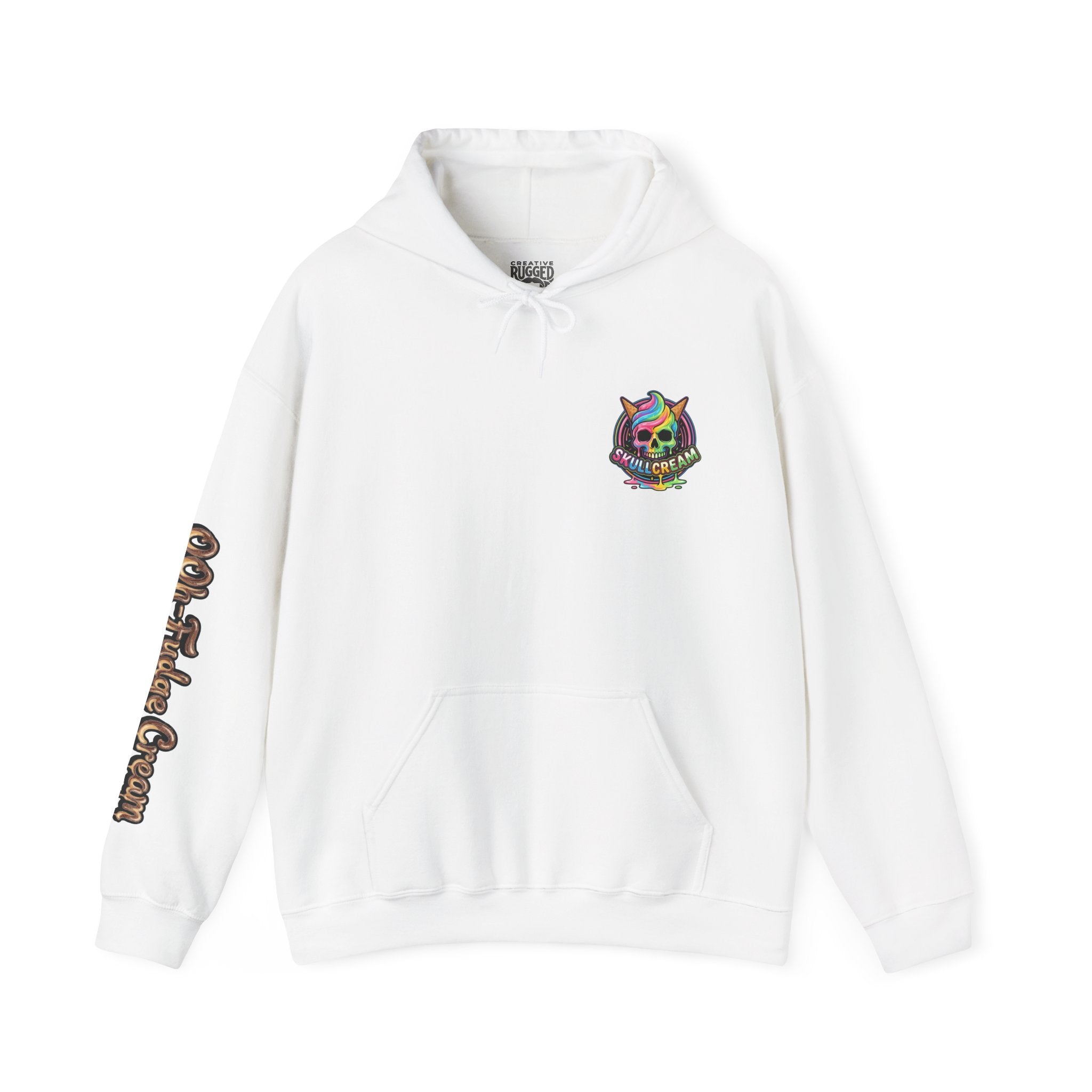 Skullcream-Ooh-Fudge Cream Hoodie | Dripping Skull Graphic