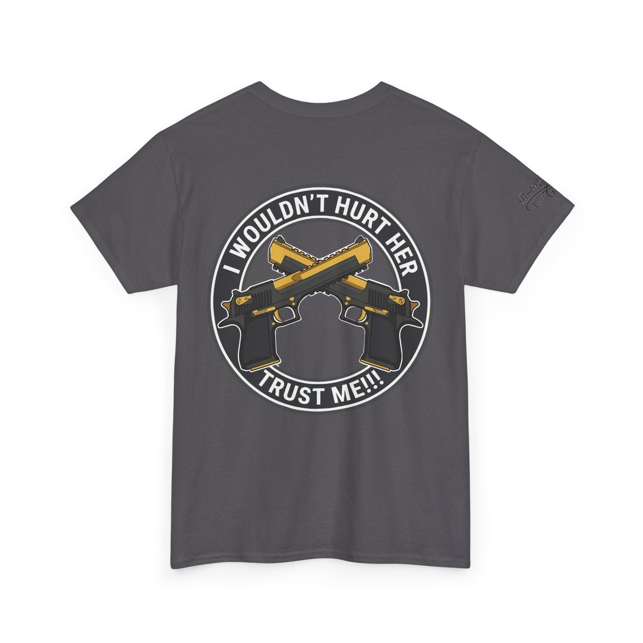 Protective Dad Pistols T-Shirt | Here’s Your Warning