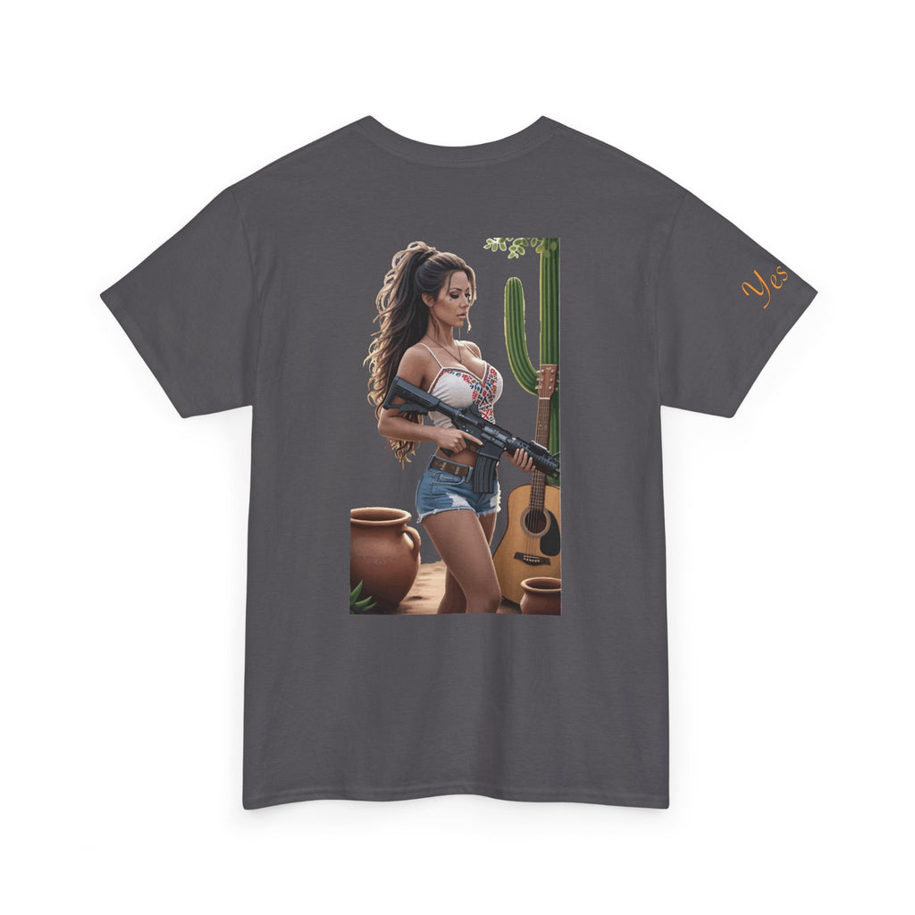 Nice Guitar-Yes Sir T-Shirt | Parental Advisory for the Bearded