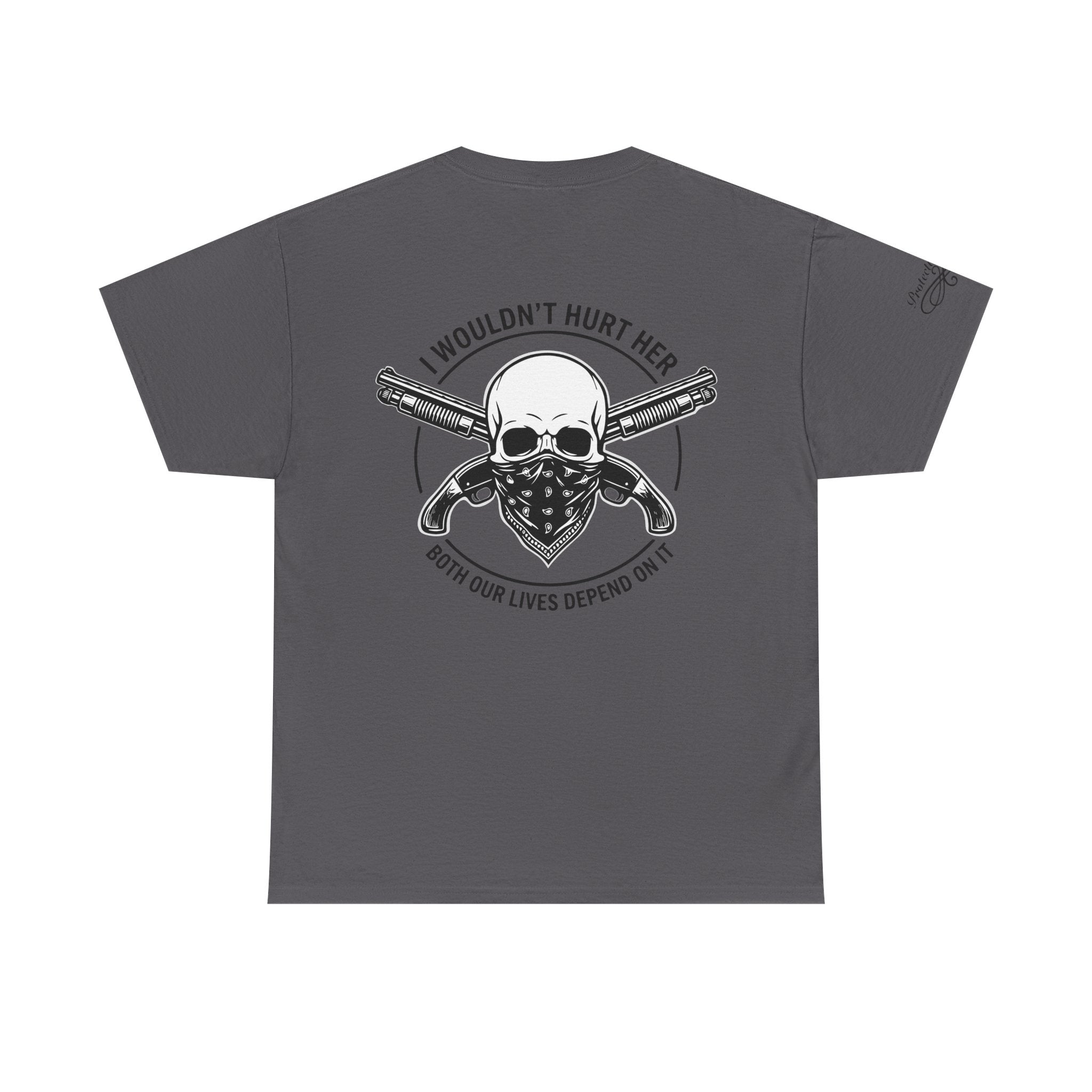 Protective Dad Sawed Off Shotguns T-Shirt | Here’s Your Warning