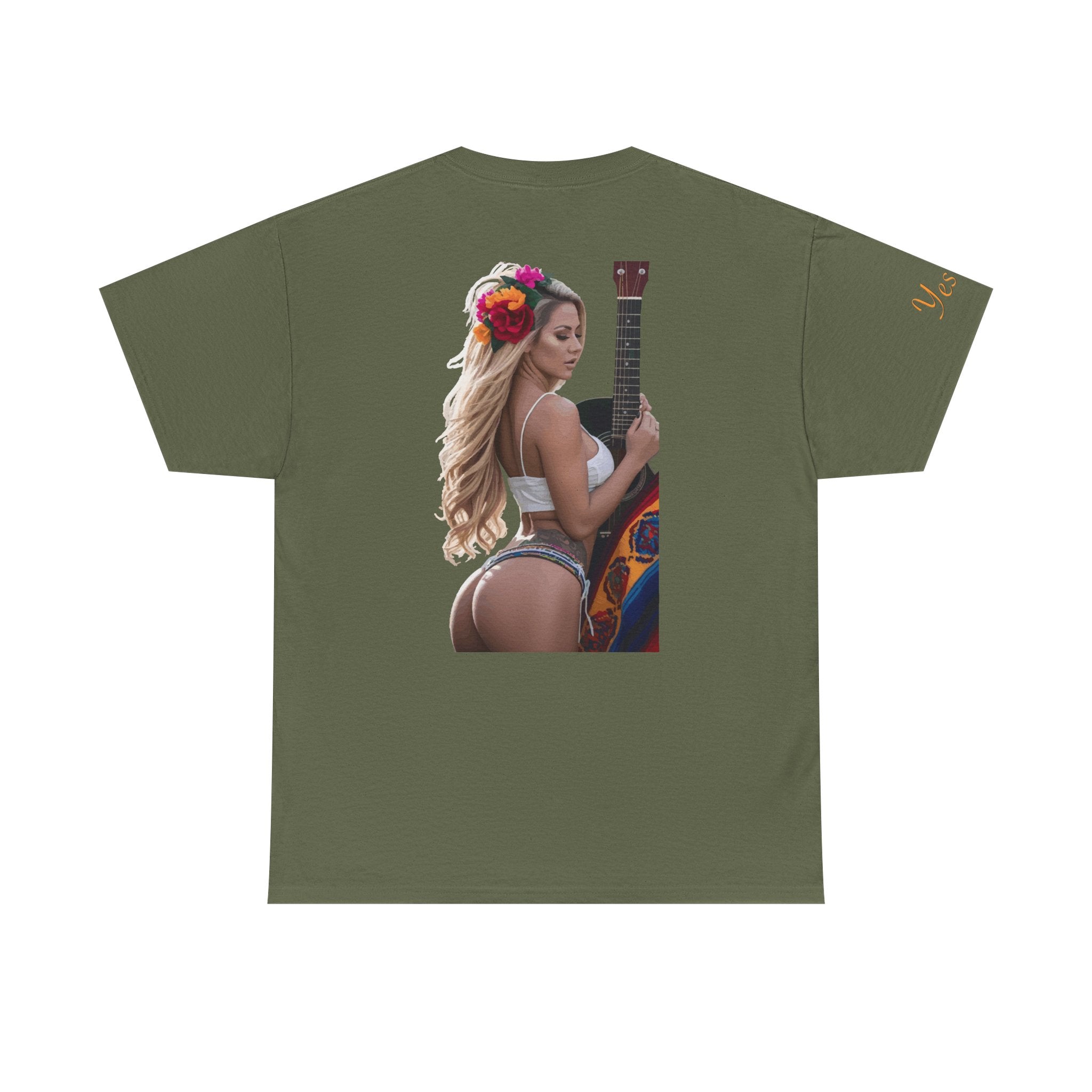 Pretty Flowers-Yes Sir T-Shirt | Parental Advisory  for the Bearded