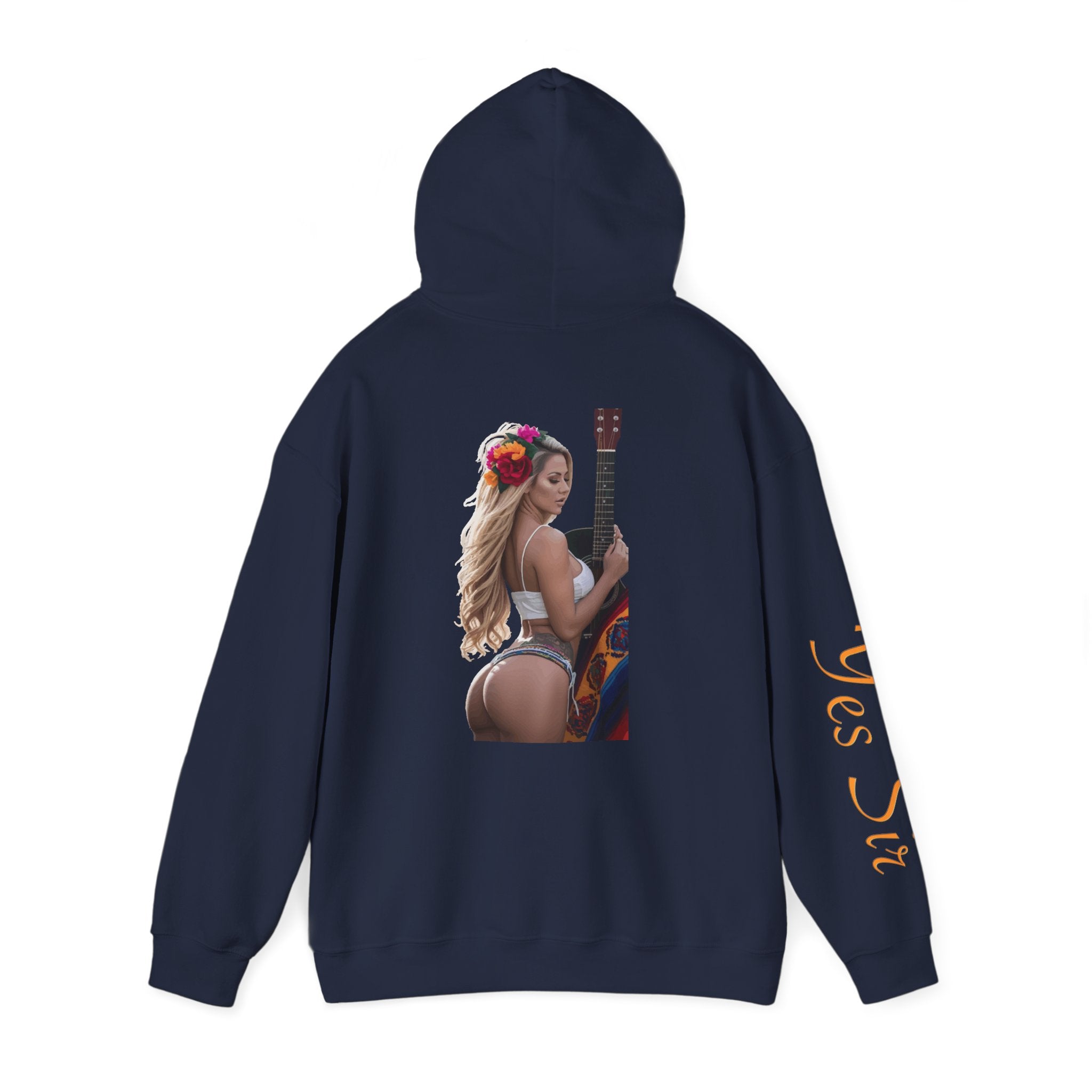Pretty Flowers Yes Sir Hoodie | Parental Advisory  for the Bearded