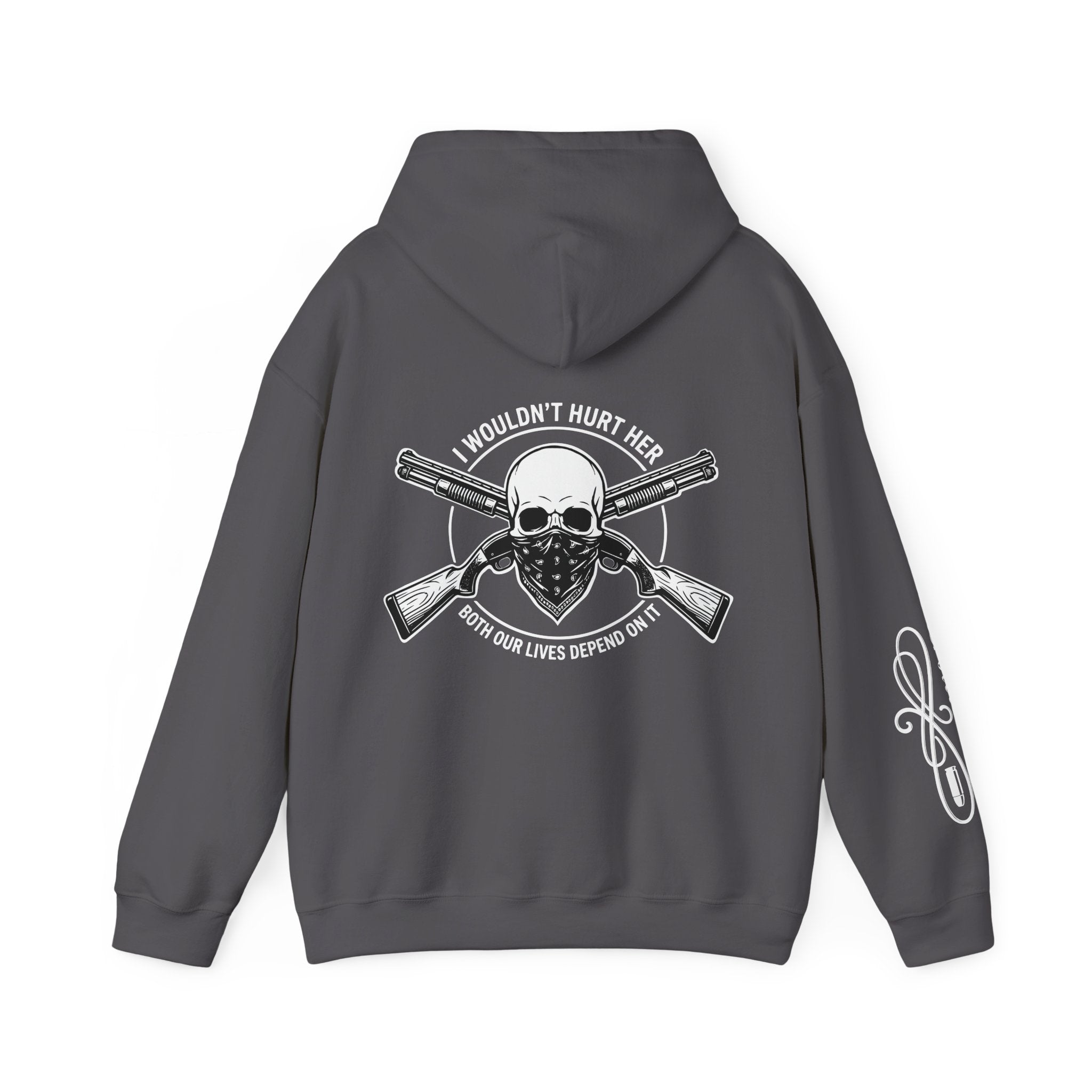 Protective Dad-Shotguns Hoodie | Here’s Your Warning | White Font