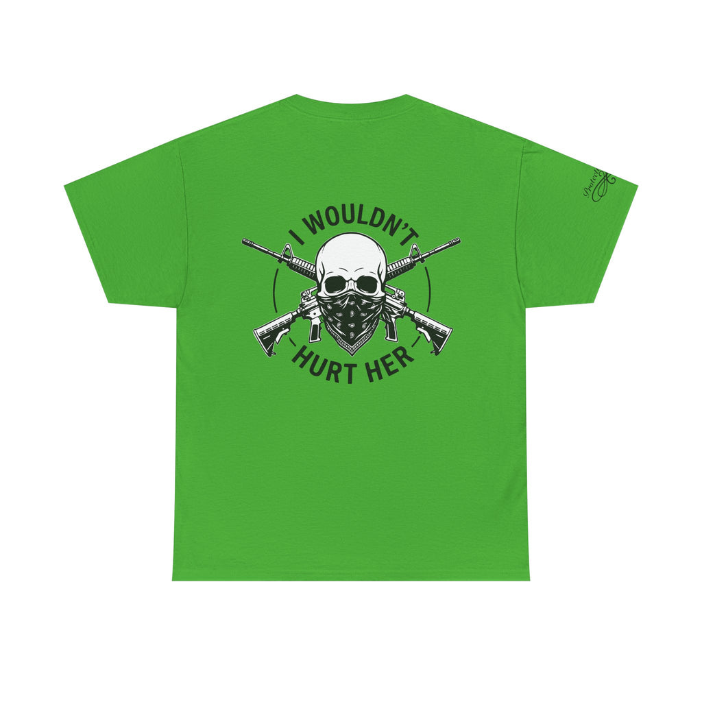 Protective Dad Assault Rifles T-Shirt | Here’s Your Warning