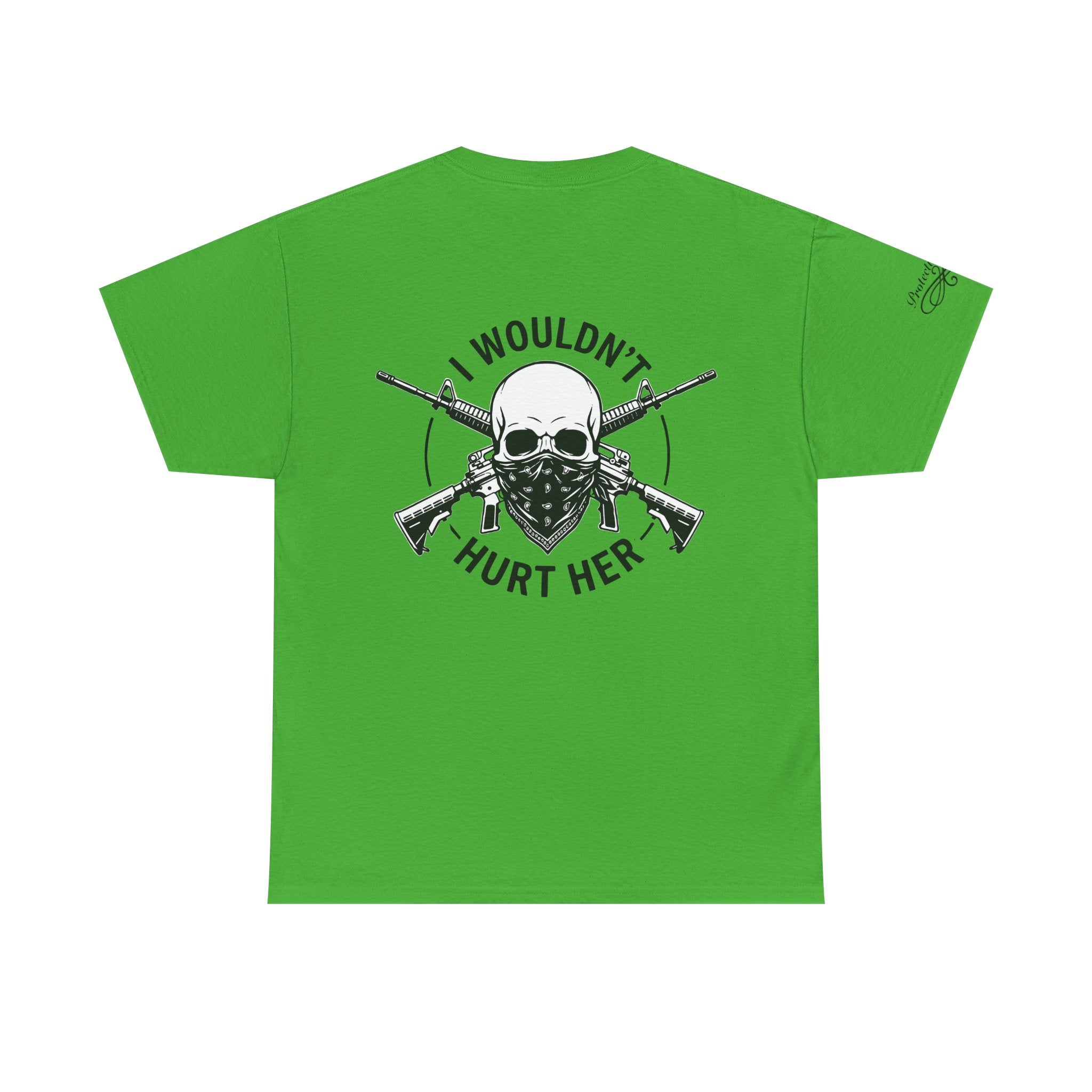 Protective Dad Assault Rifles T-Shirt | Here’s Your Warning