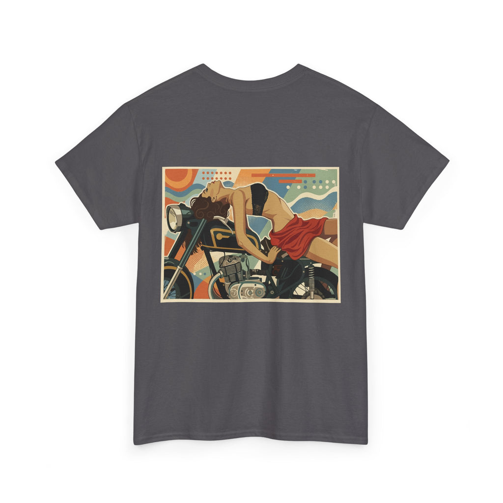 Yes Sir-Pin Up Biker T-Shirt | Parental Advisory  for the Bearded