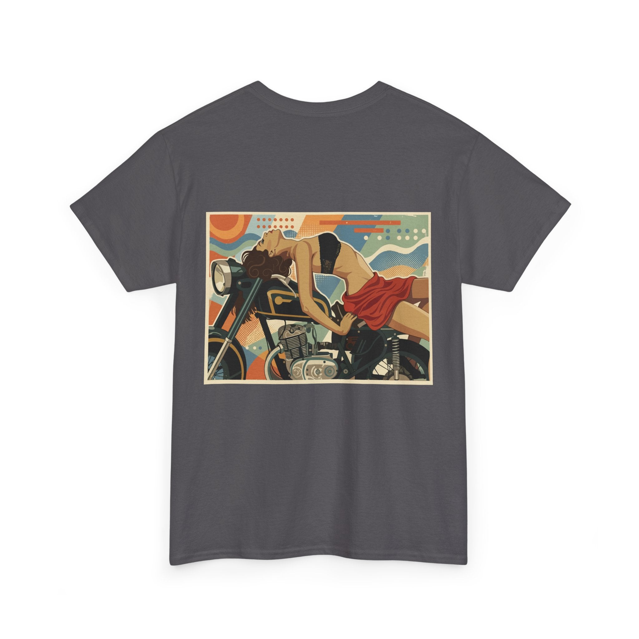 Yes Sir-Pin Up Biker T-Shirt | Parental Advisory  for the Bearded