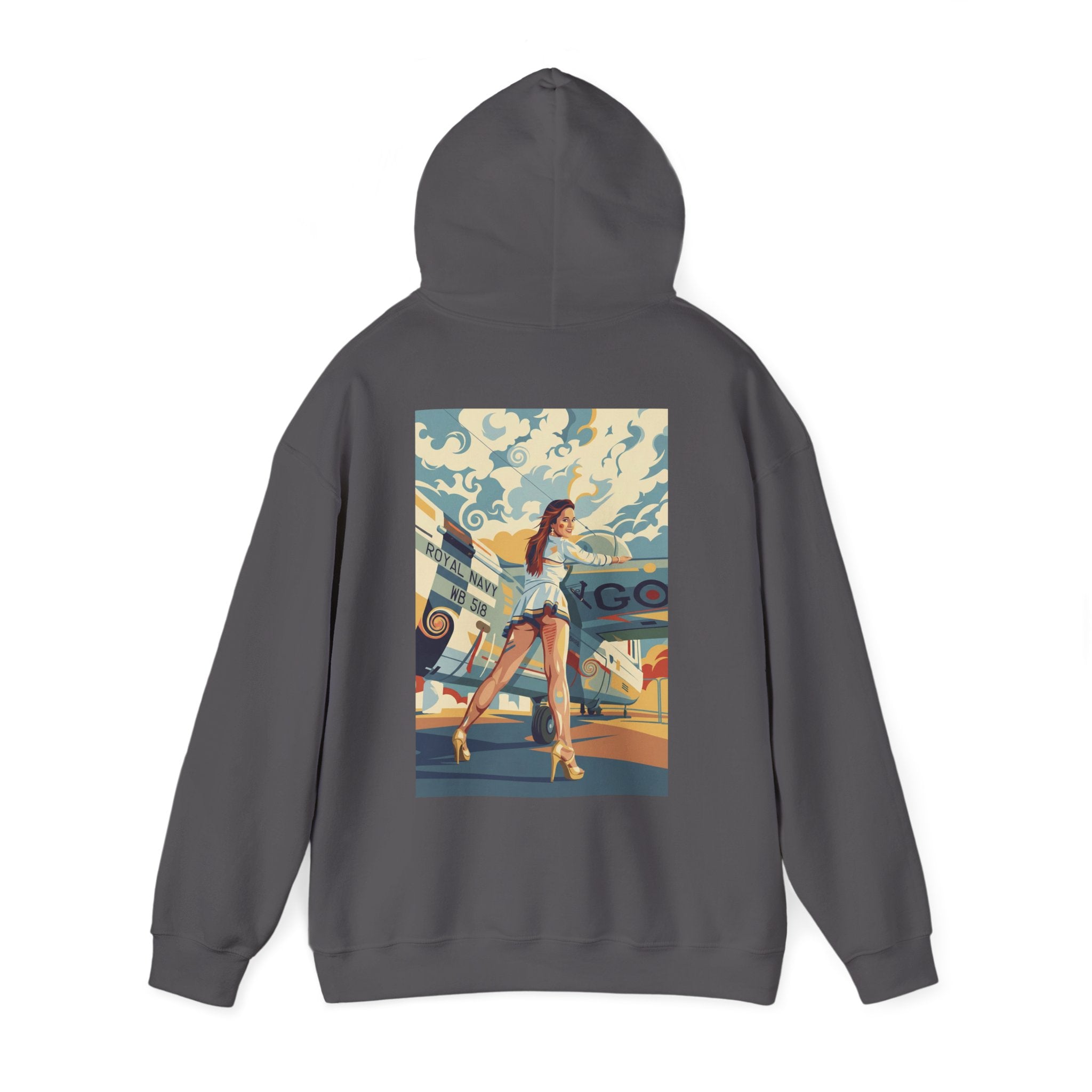 Good Girls-Pin Up Stewardess Hoodie | Parental Advisory  for the Bearded