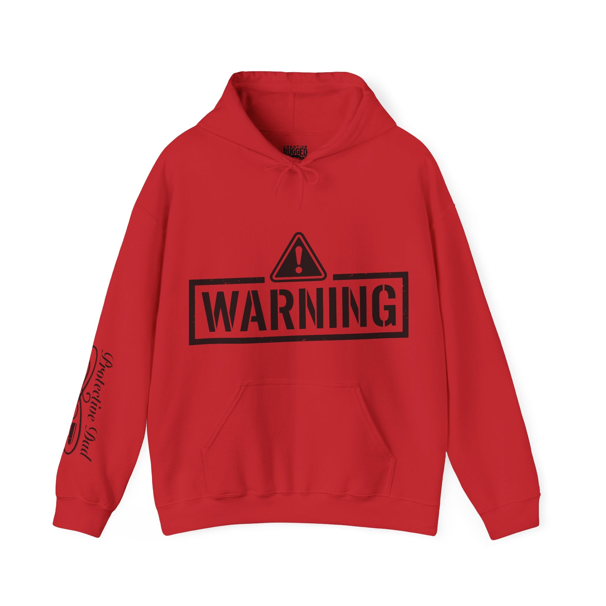 Protective Dad-Pistols Hoodie | Here’s Your Warning | Black Font
