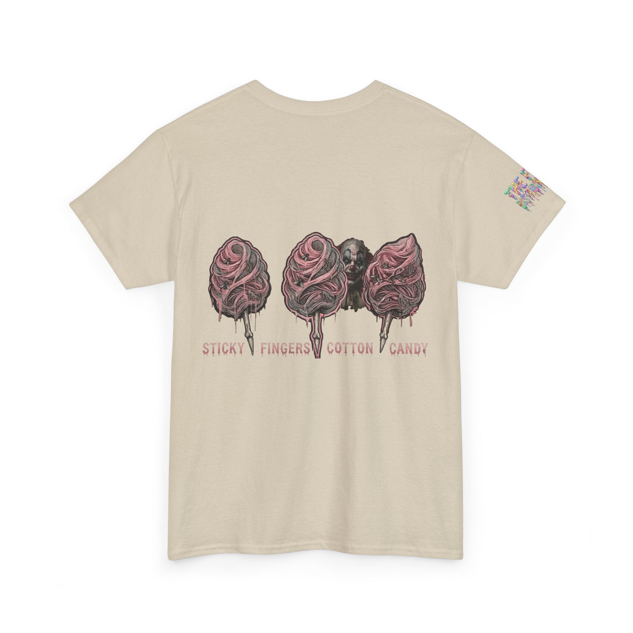 Cotton Candy Skullcream T Shirt — 'Sticky Fingers' Graphic T-Shirt