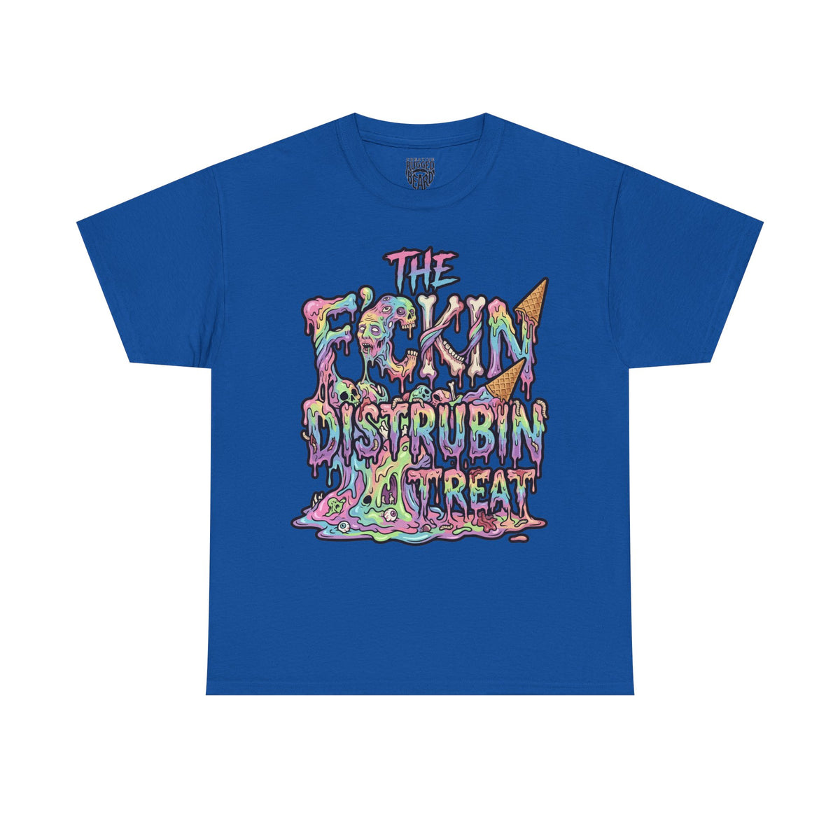 Skullcream-Orangeskull Cream Sickle T-Shirt | Colorful Drip Graphic Tee
