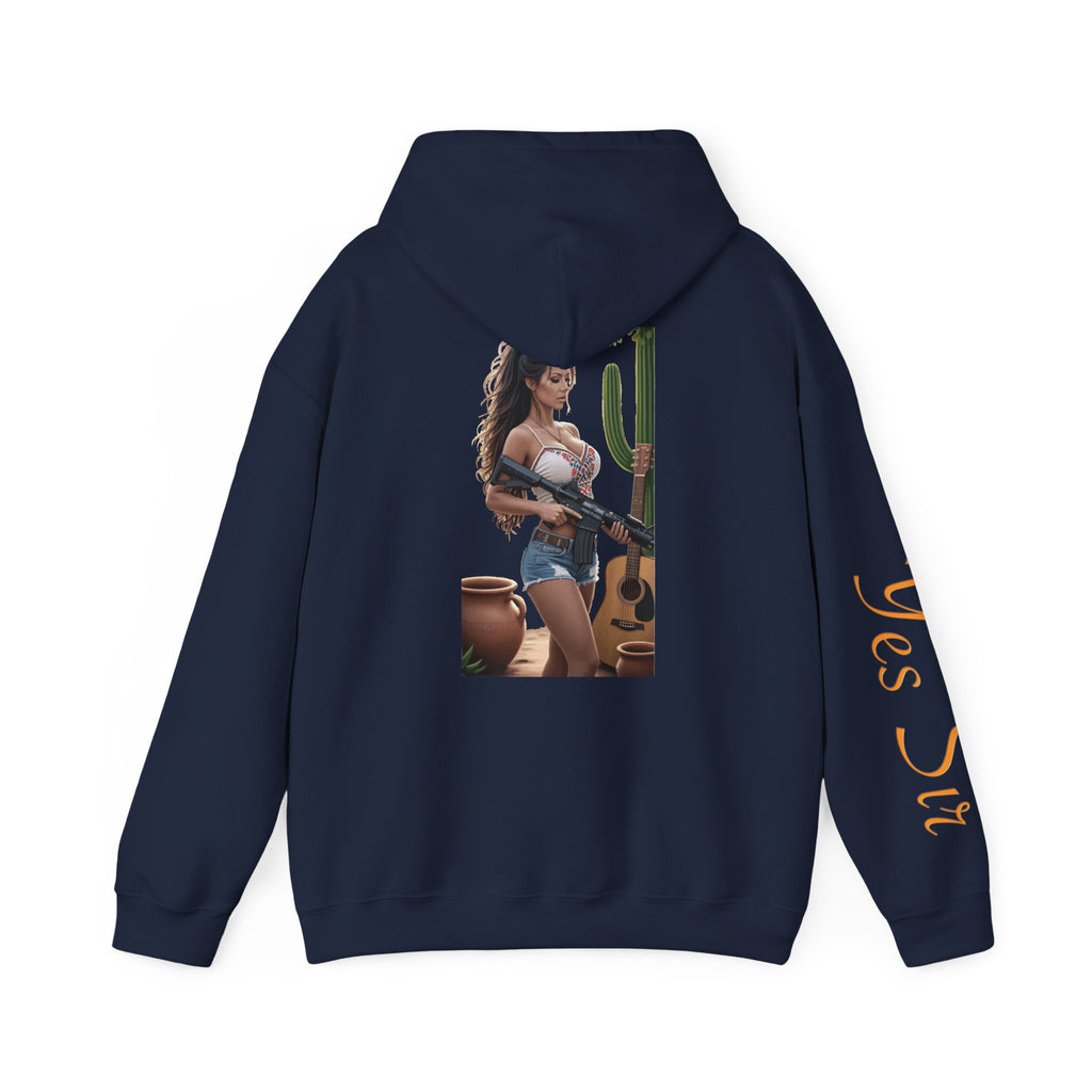 Nice Guitar- Yes Sir Hoodie | Parental Advisory  for the Bearded