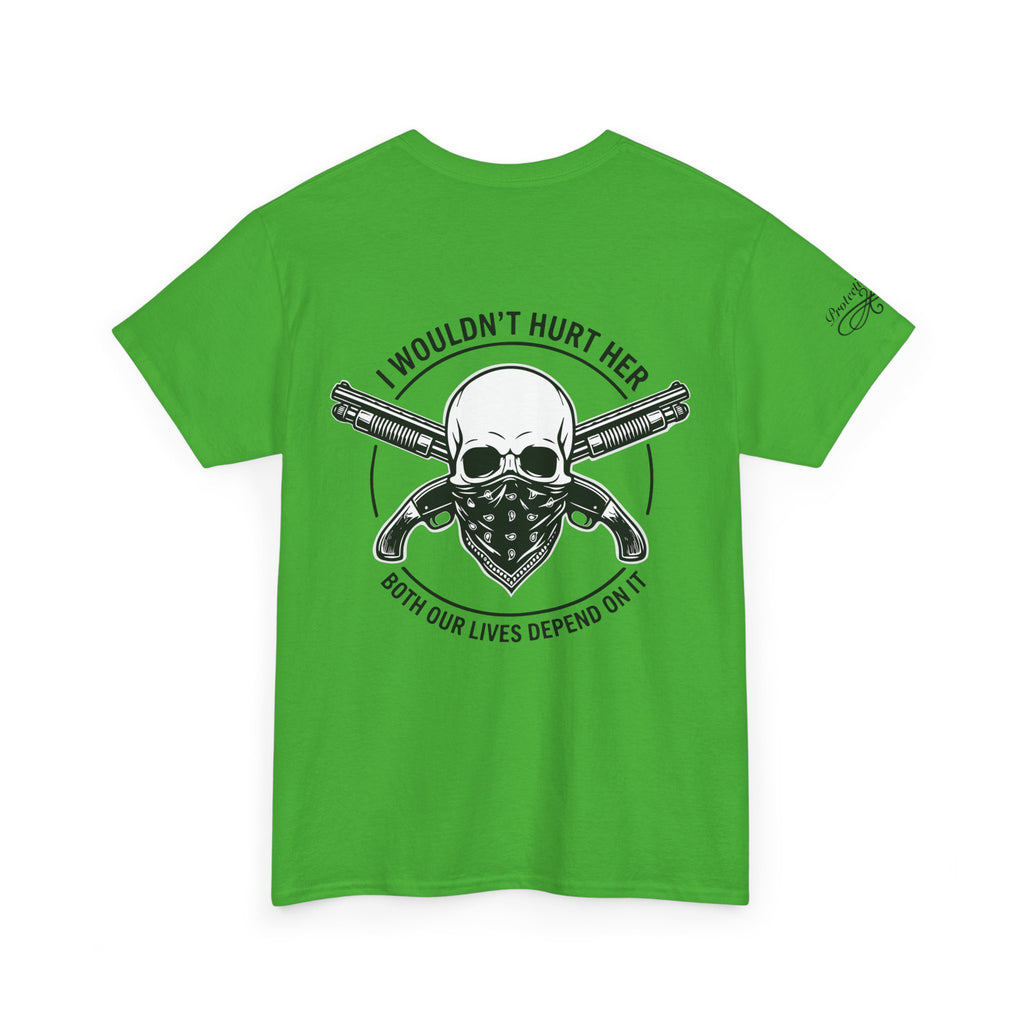 Protective Dad Sawed Off Shotguns T-Shirt | Here’s Your Warning