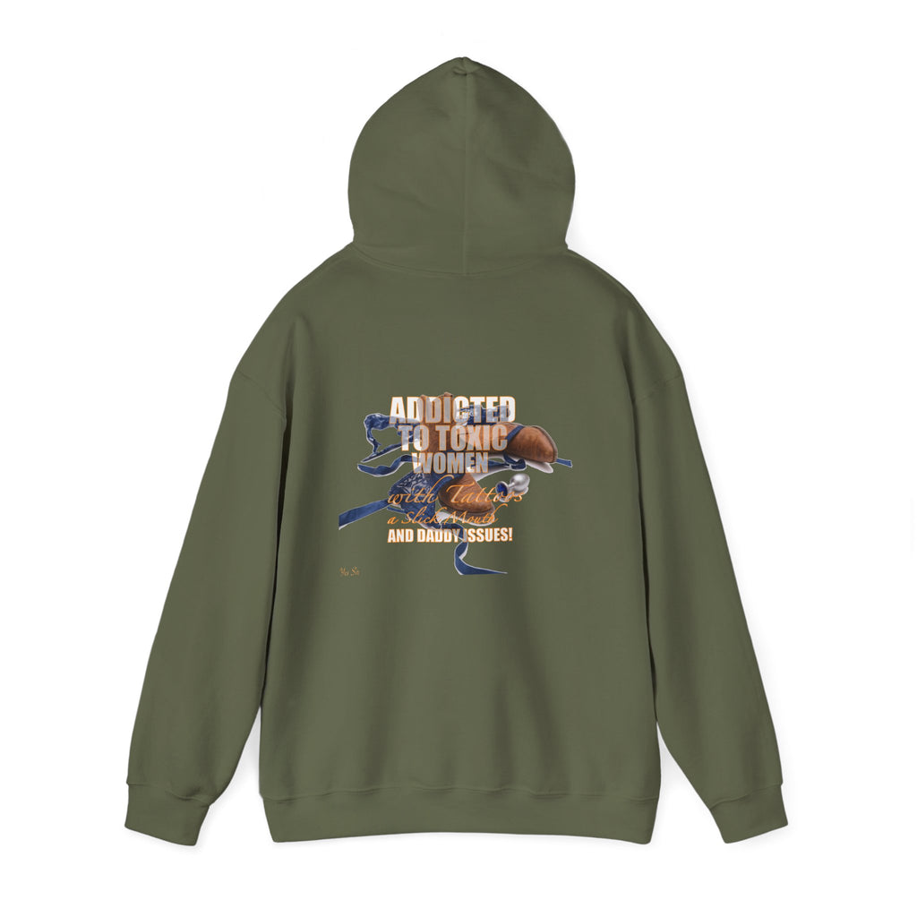 Addicted | Yes Sir Hoodie | Recovering Addict Graphic Hoodie