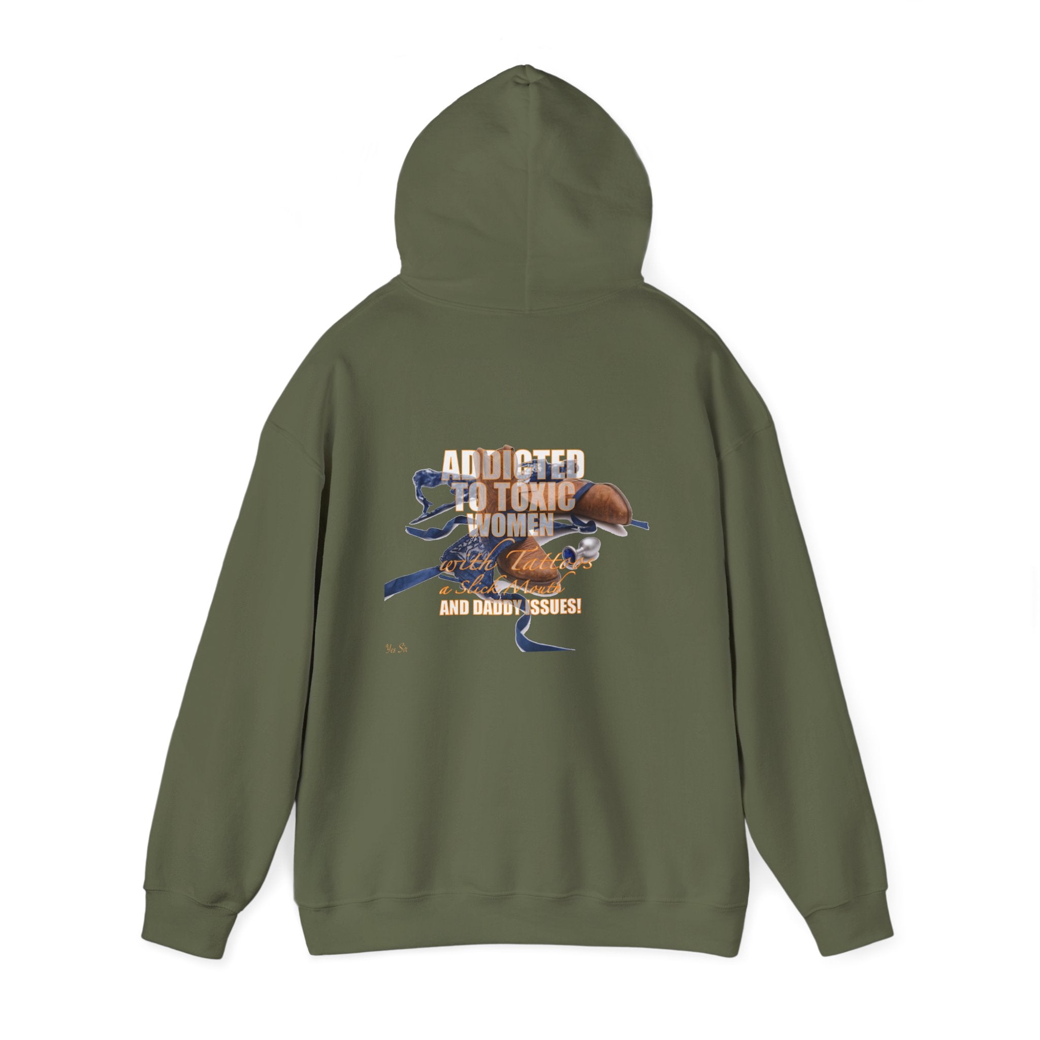 Addicted | Yes Sir Hoodie | Recovering Addict Graphic Hoodie