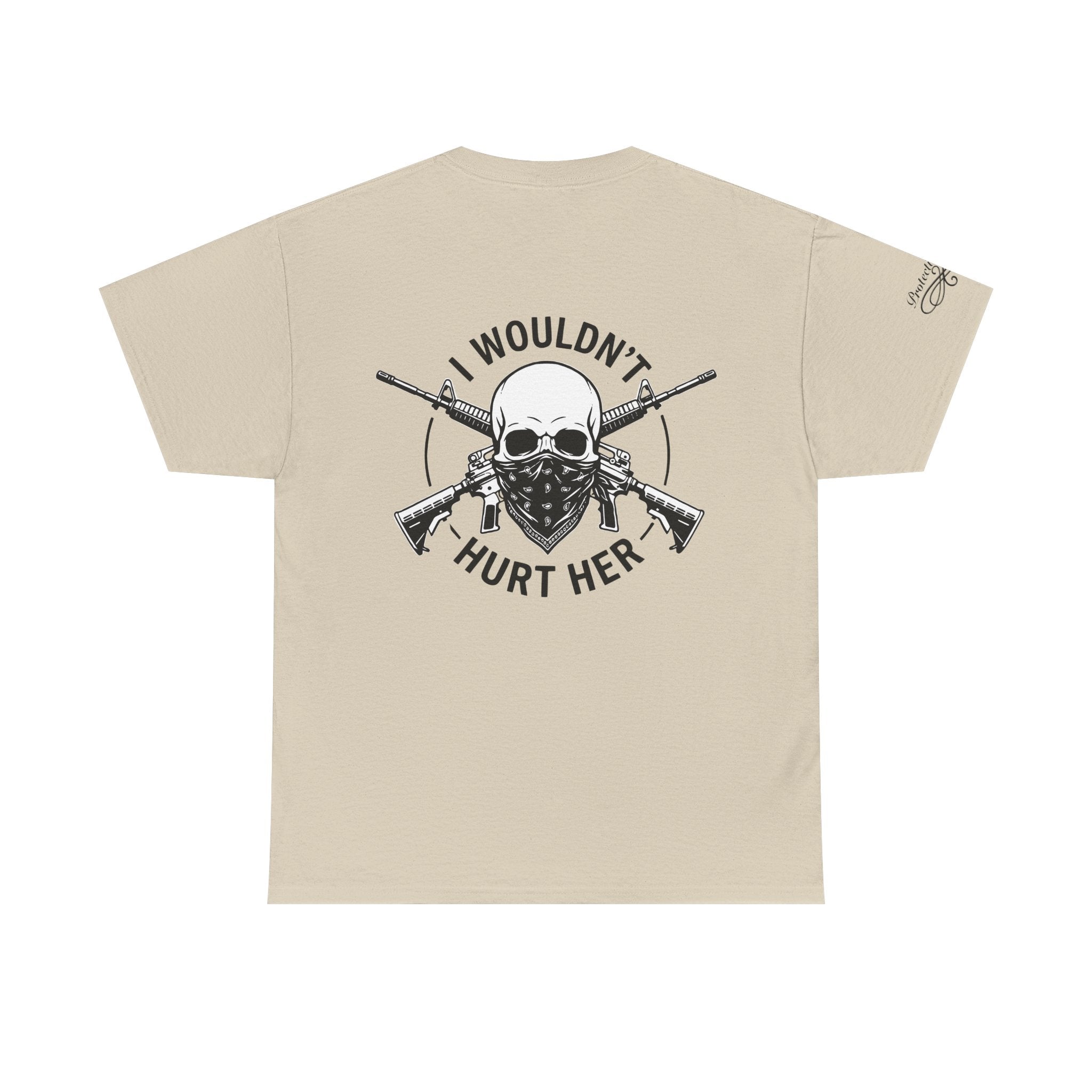 Protective Dad Assault Rifles T-Shirt | Here’s Your Warning