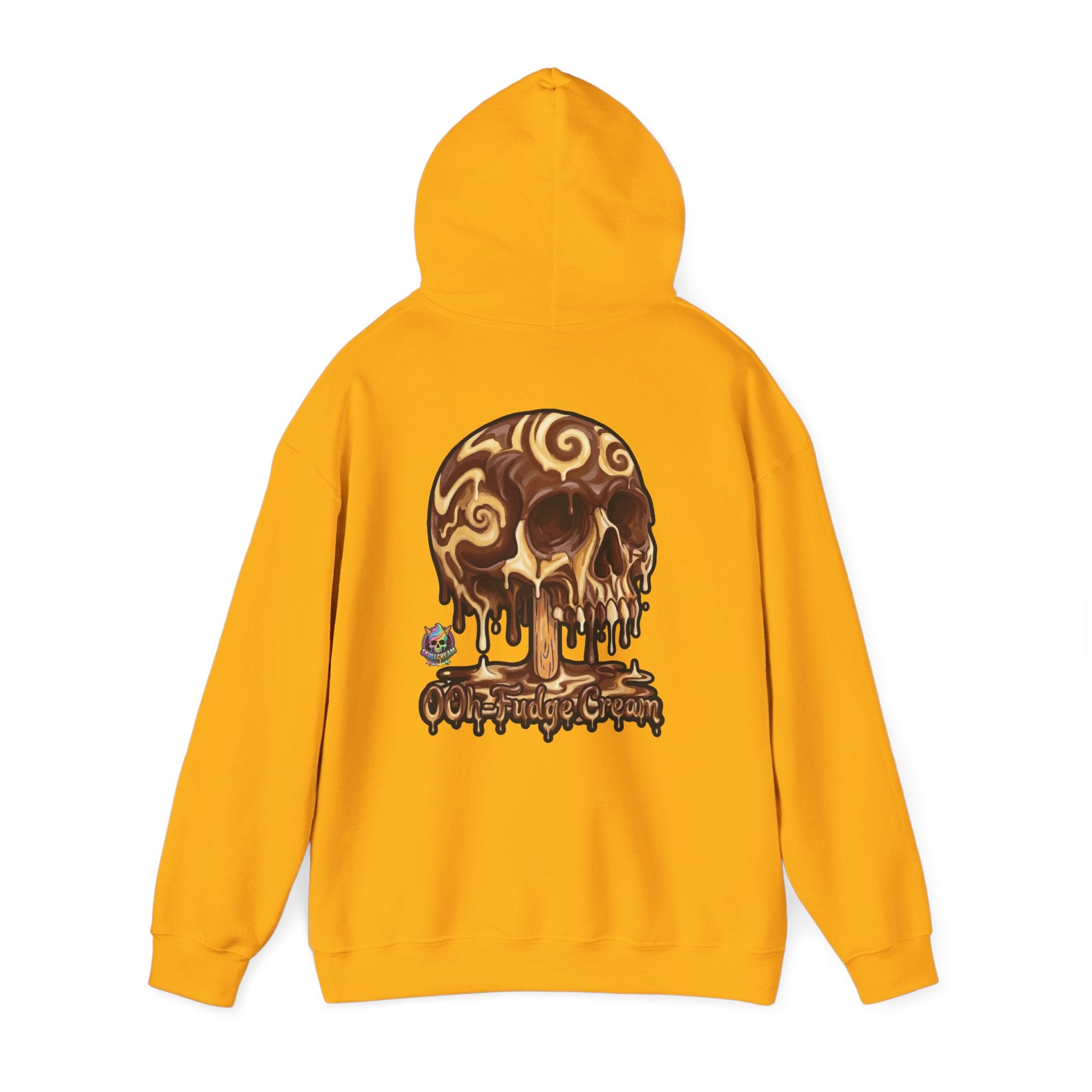 Skullcream-Ooh-Fudge Cream Hoodie | Dripping Skull Graphic