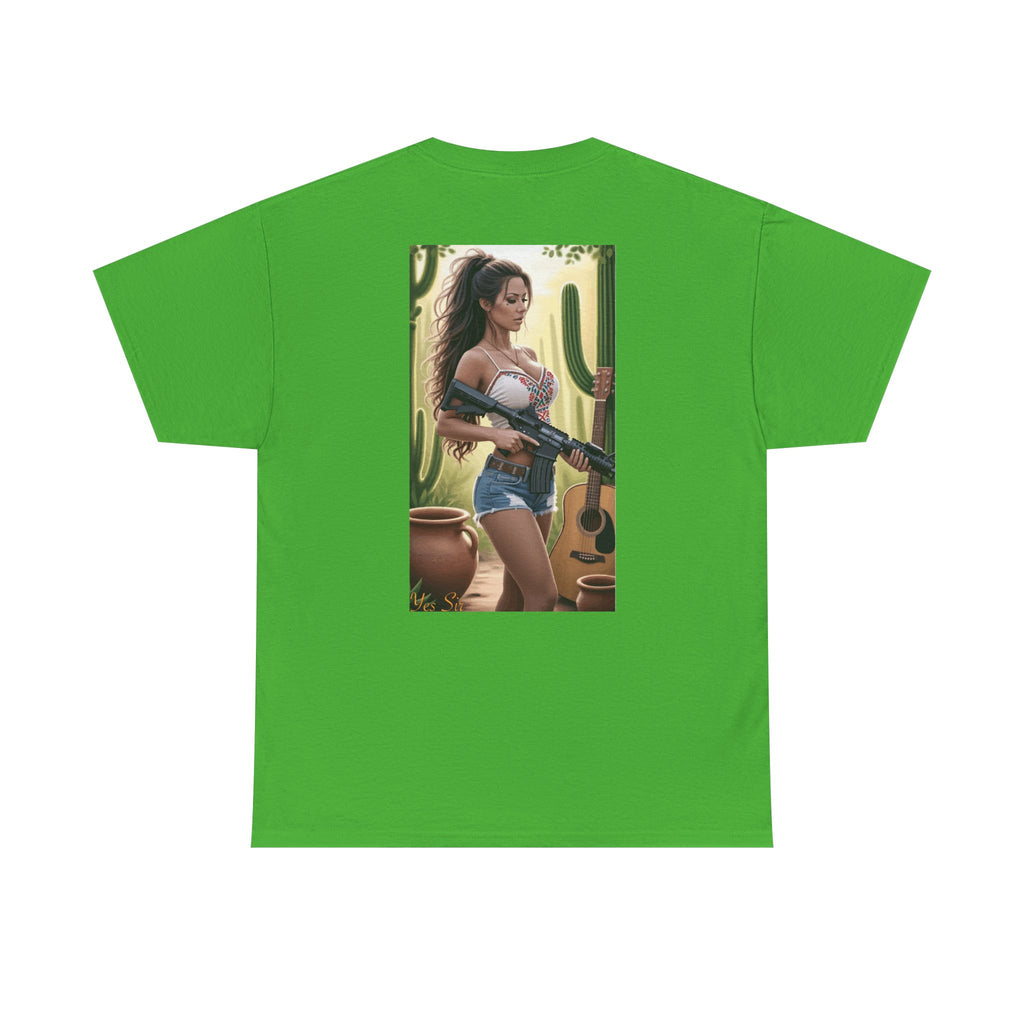 Nice Guitar-Yes Sir T-Shirt | Parental Advisory for the Bearded