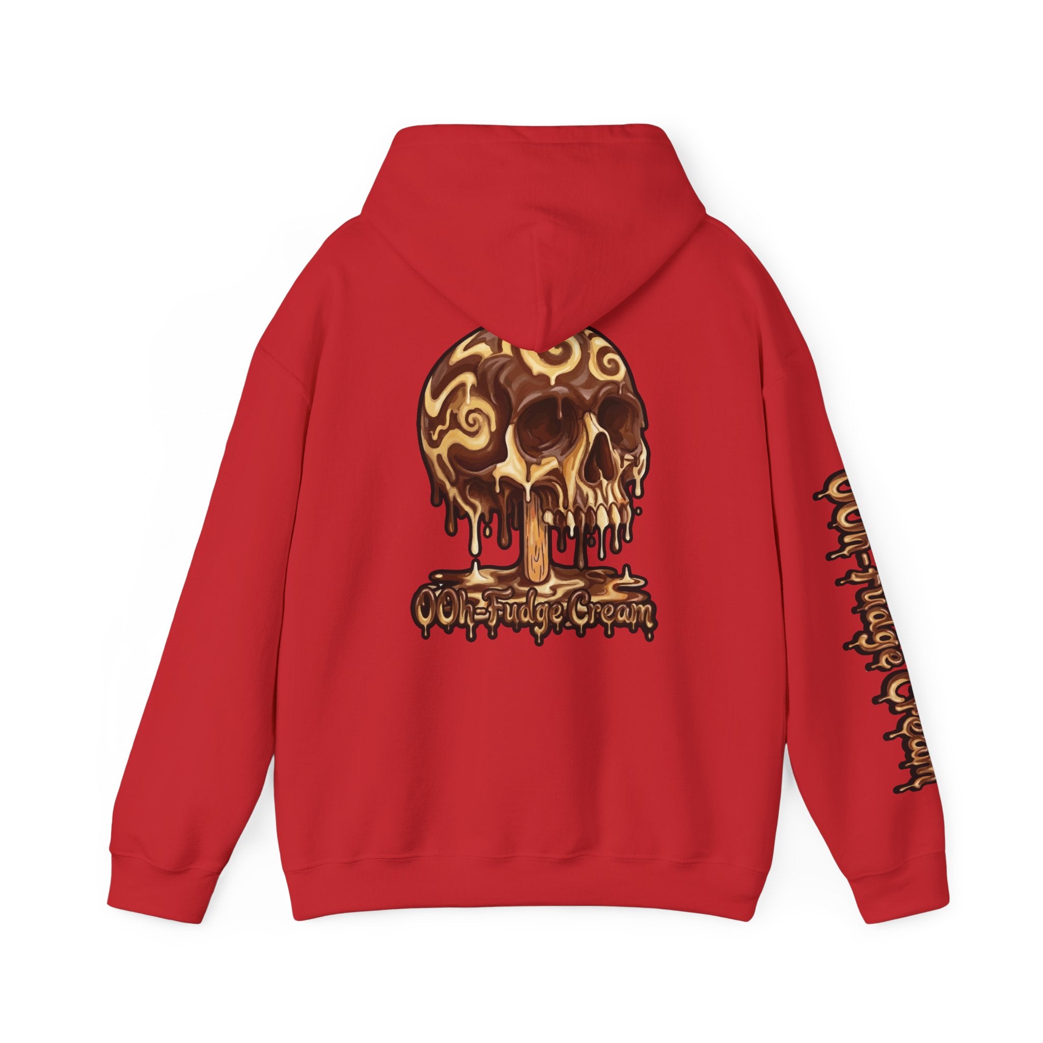 Skullcream-Ooh-Fudge Cream Hoodie | Dripping Skull Graphic