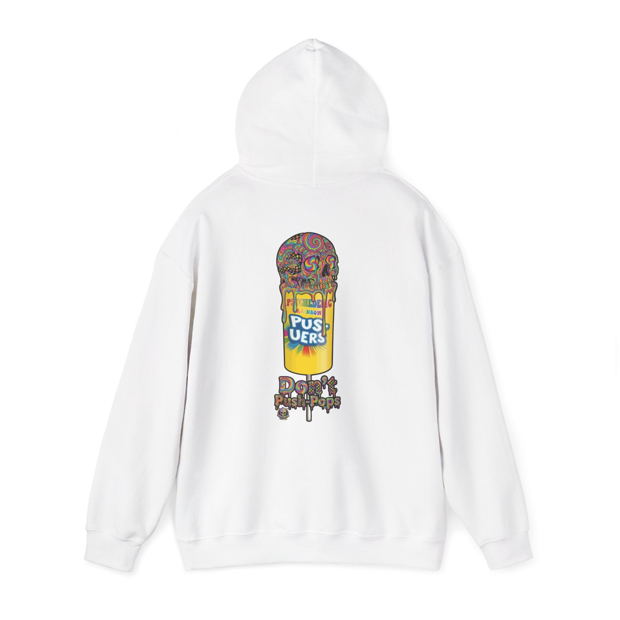 Skullcream-Don’t Push-Pops Hoodie | Dripping Skull Graphic