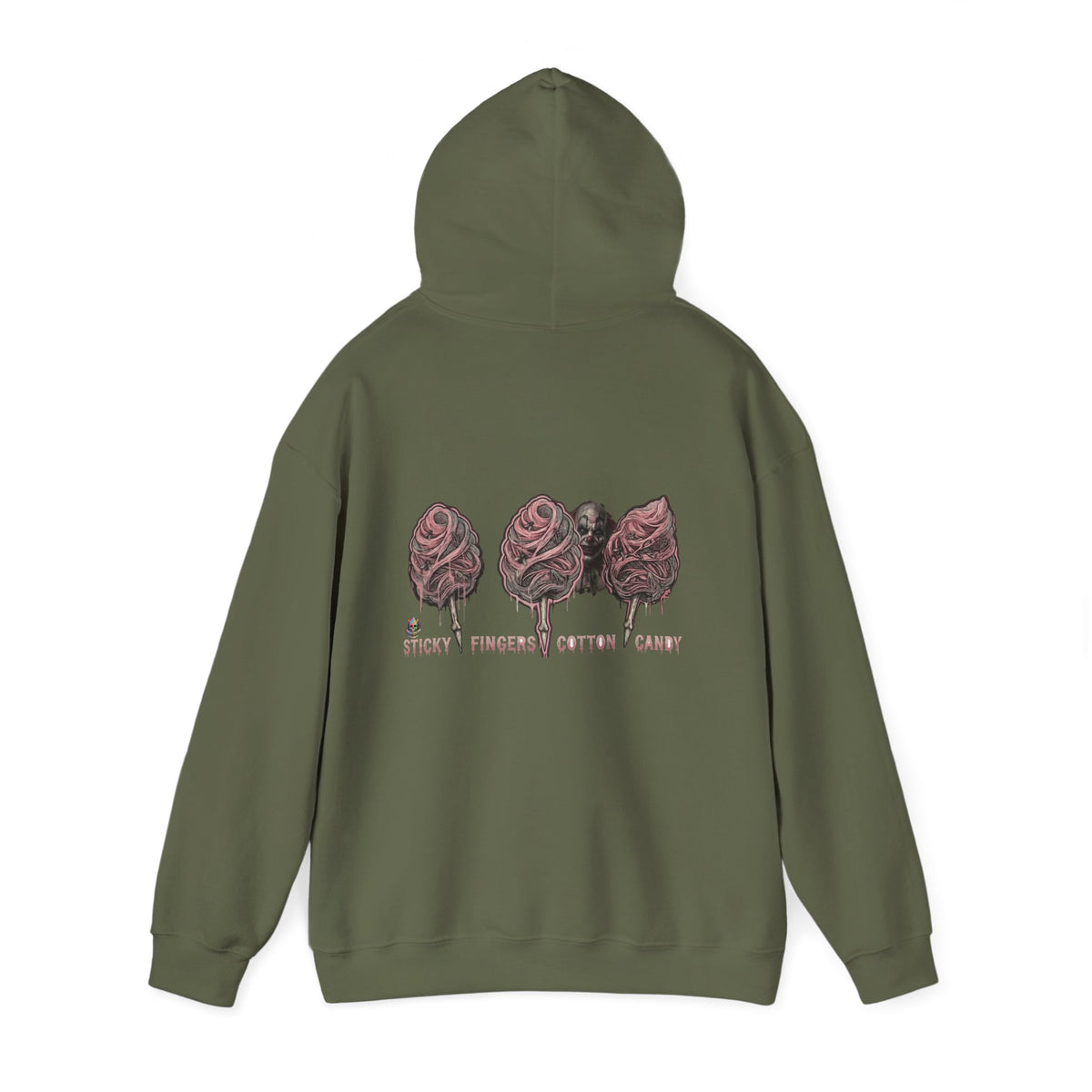 Cotton Candy Skullcream Hoodie — Sticky Fingers Band Graphic Pullover