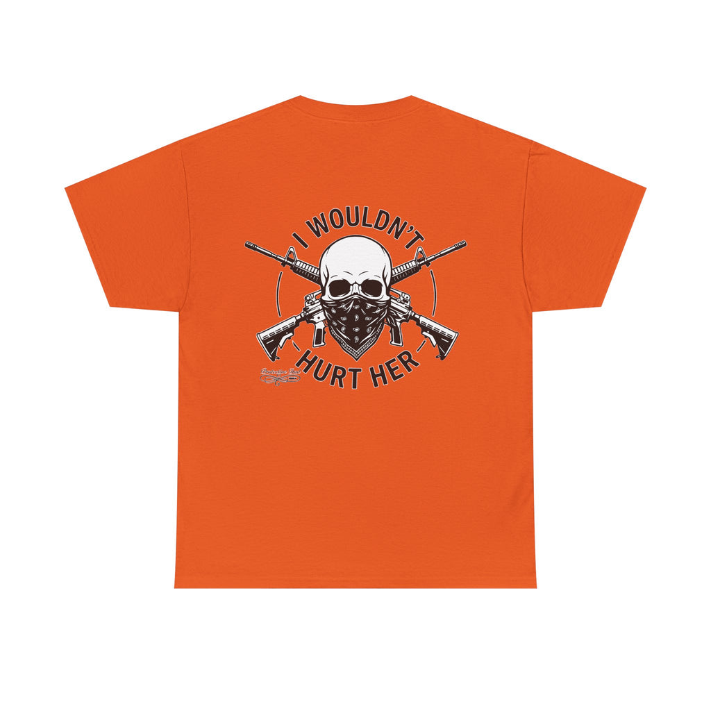 Protective Dad Assault Rifles T-Shirt | Here’s Your Warning