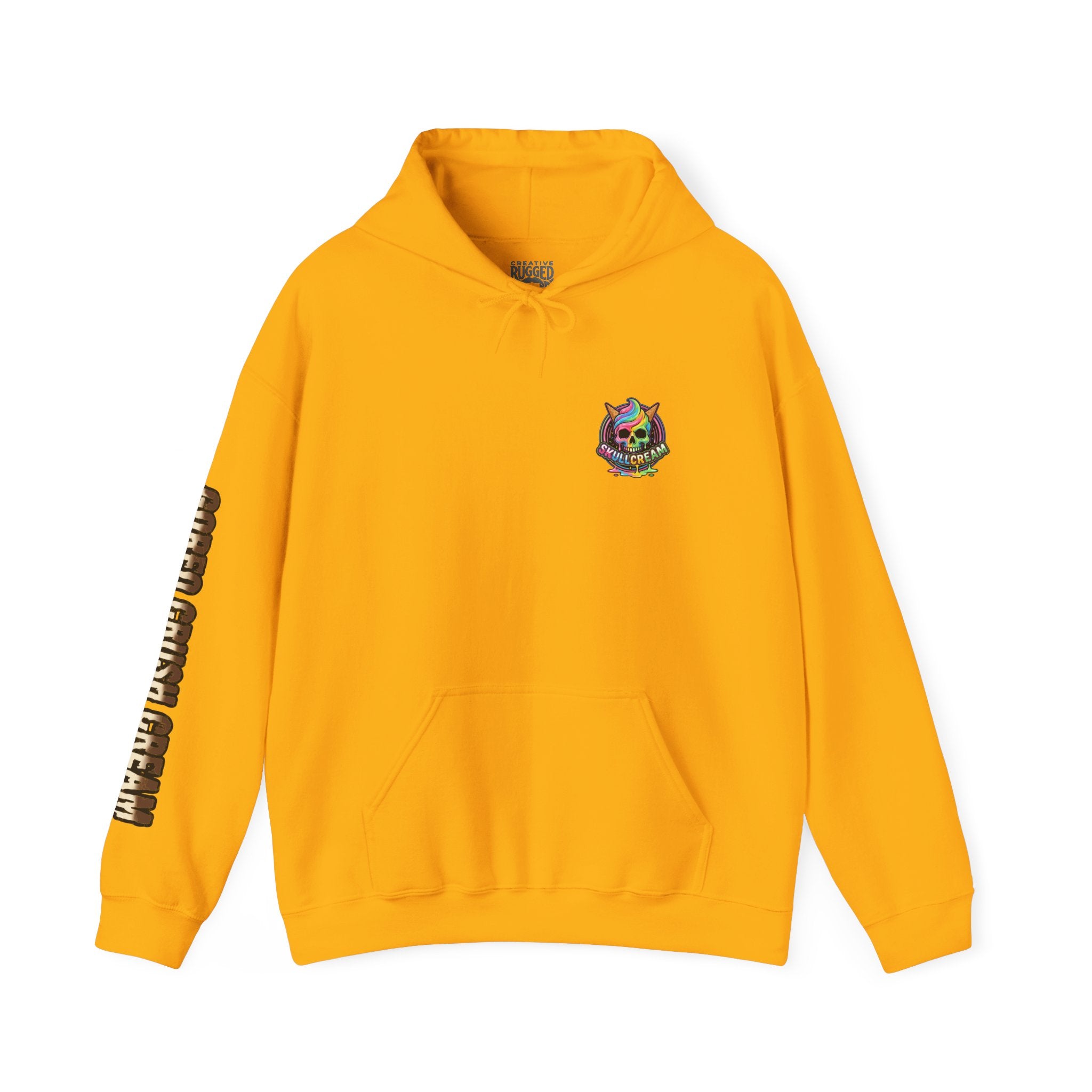 Skullcream-Goreo Crush Cream Hoodie | Dripping Skull Graphic