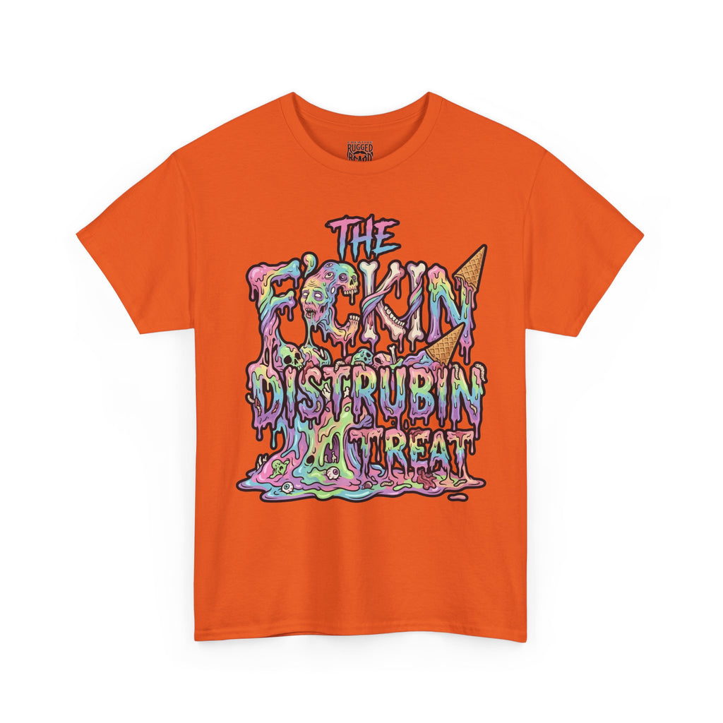 Skullcream-Orangeskull Cream Sickle T-Shirt | Colorful Drip Graphic Tee